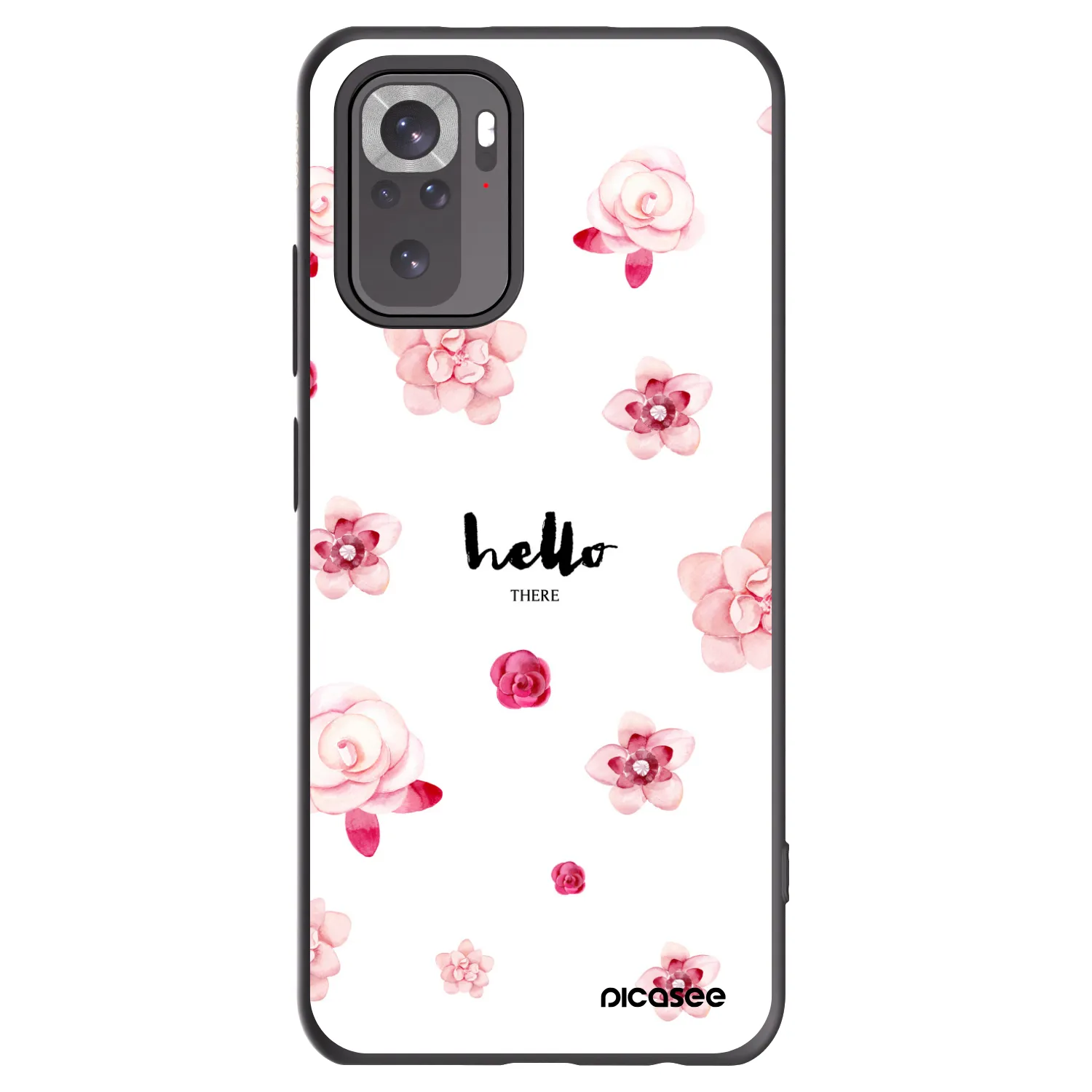 Picasee silikonový černý obal pro Xiaomi Redmi Note 10 - Hello there