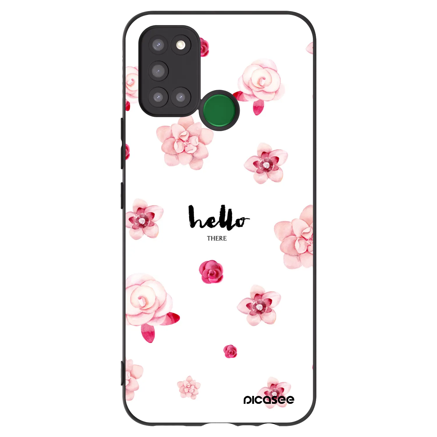 Picasee silikonový černý obal pro Realme 7i - Hello there