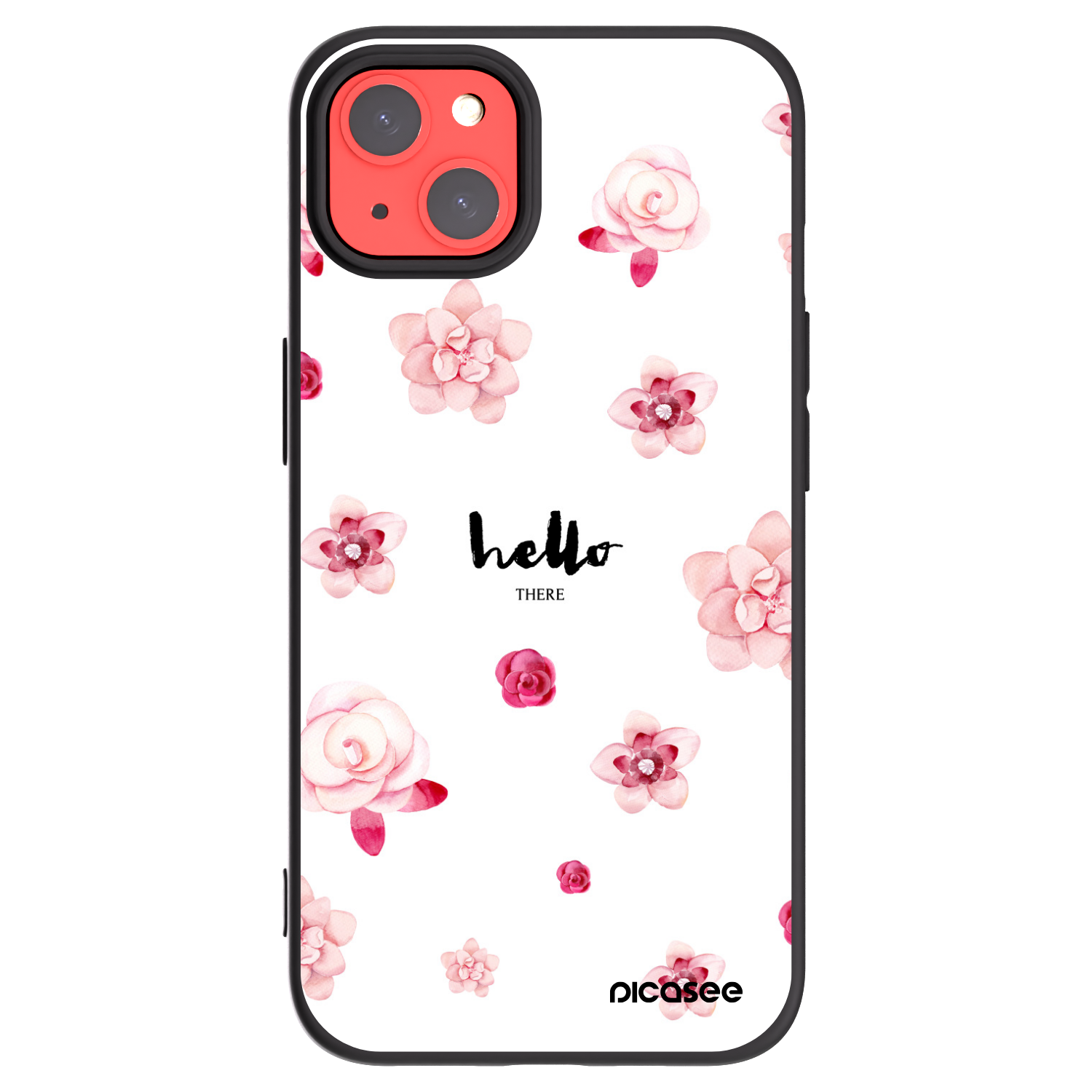 Picasee silikonový černý obal pro Apple iPhone 13 - Hello there