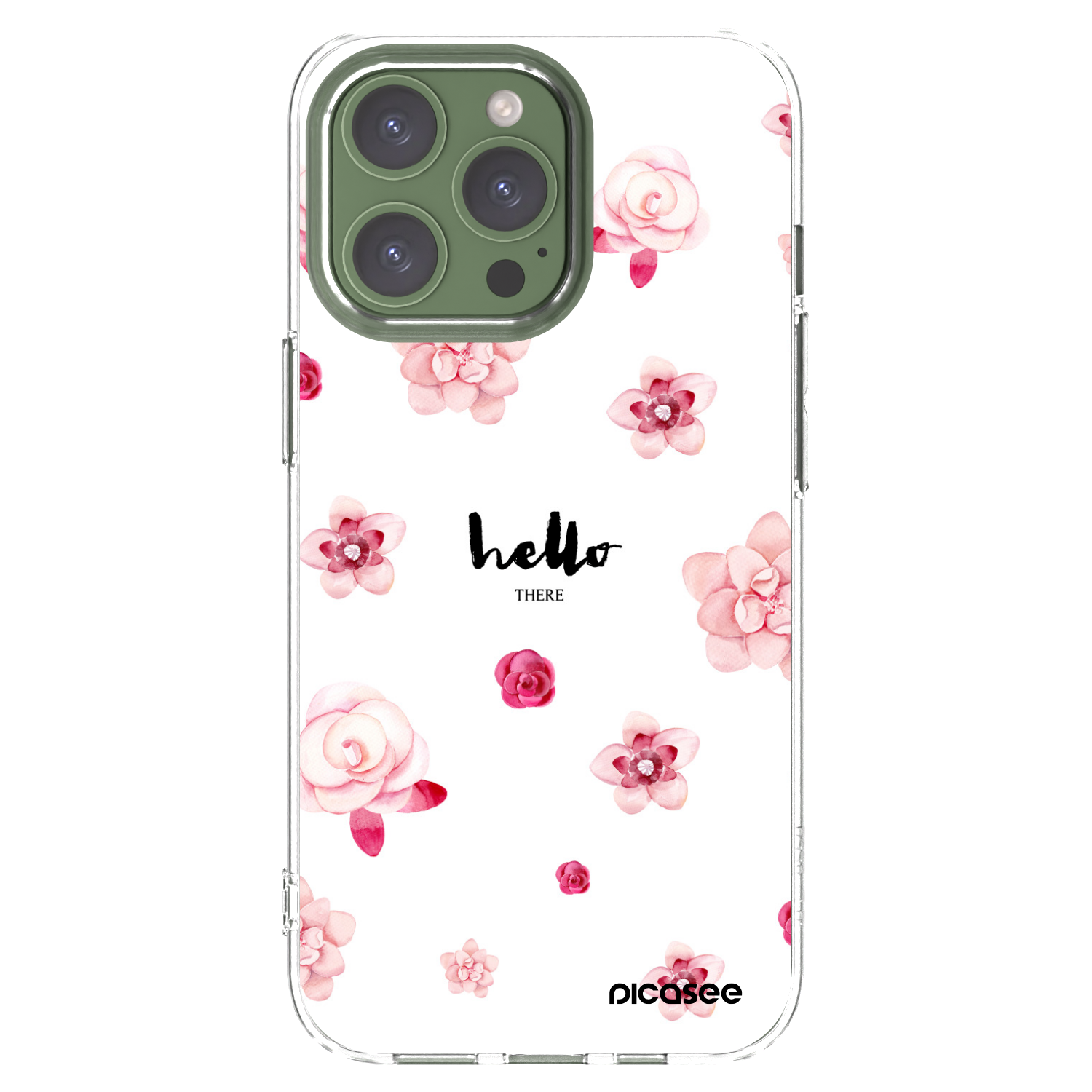 Picasee silikonový průhledný obal pro Apple iPhone 13 Pro - Hello there