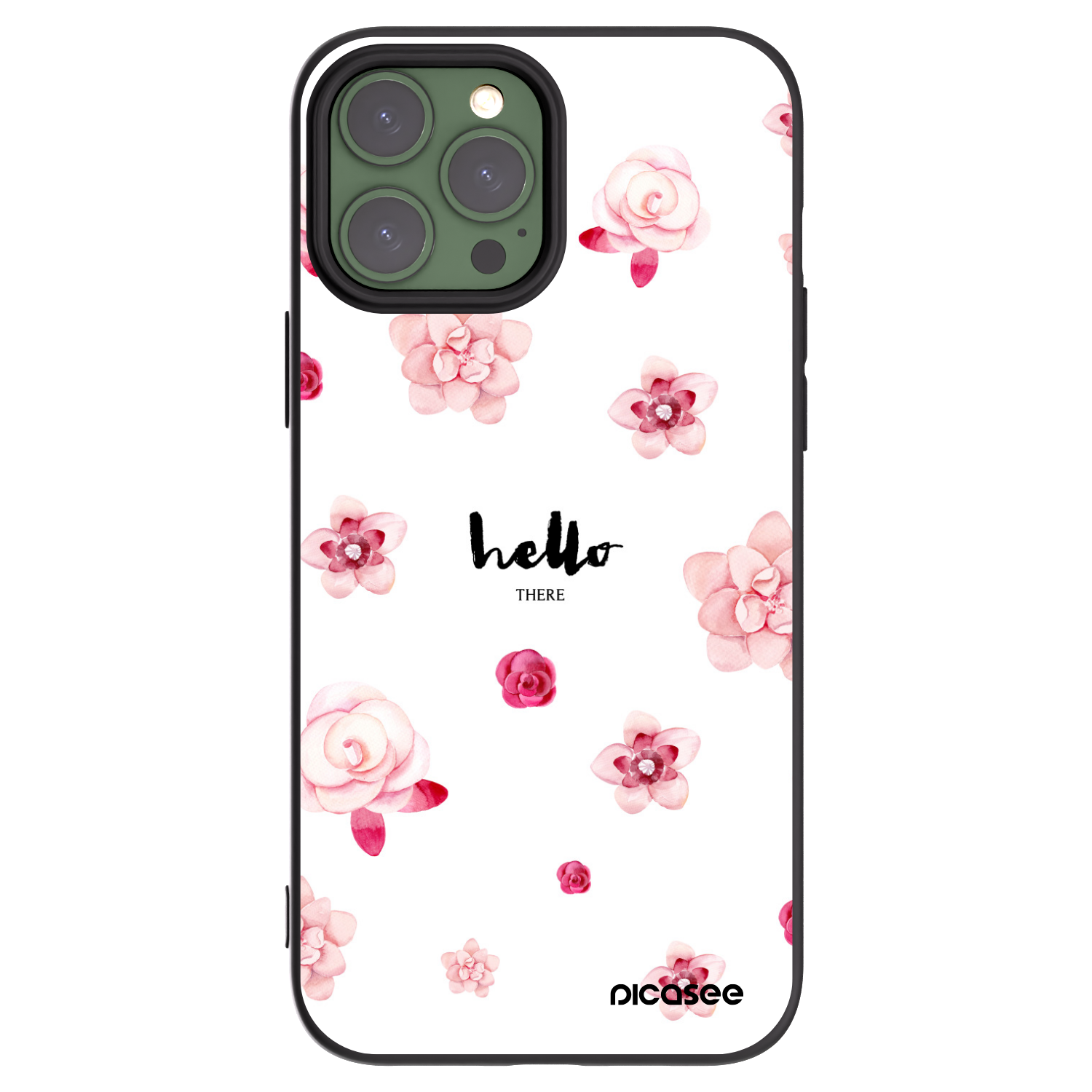 Picasee silikonový černý obal pro Apple iPhone 13 Pro Max - Hello there