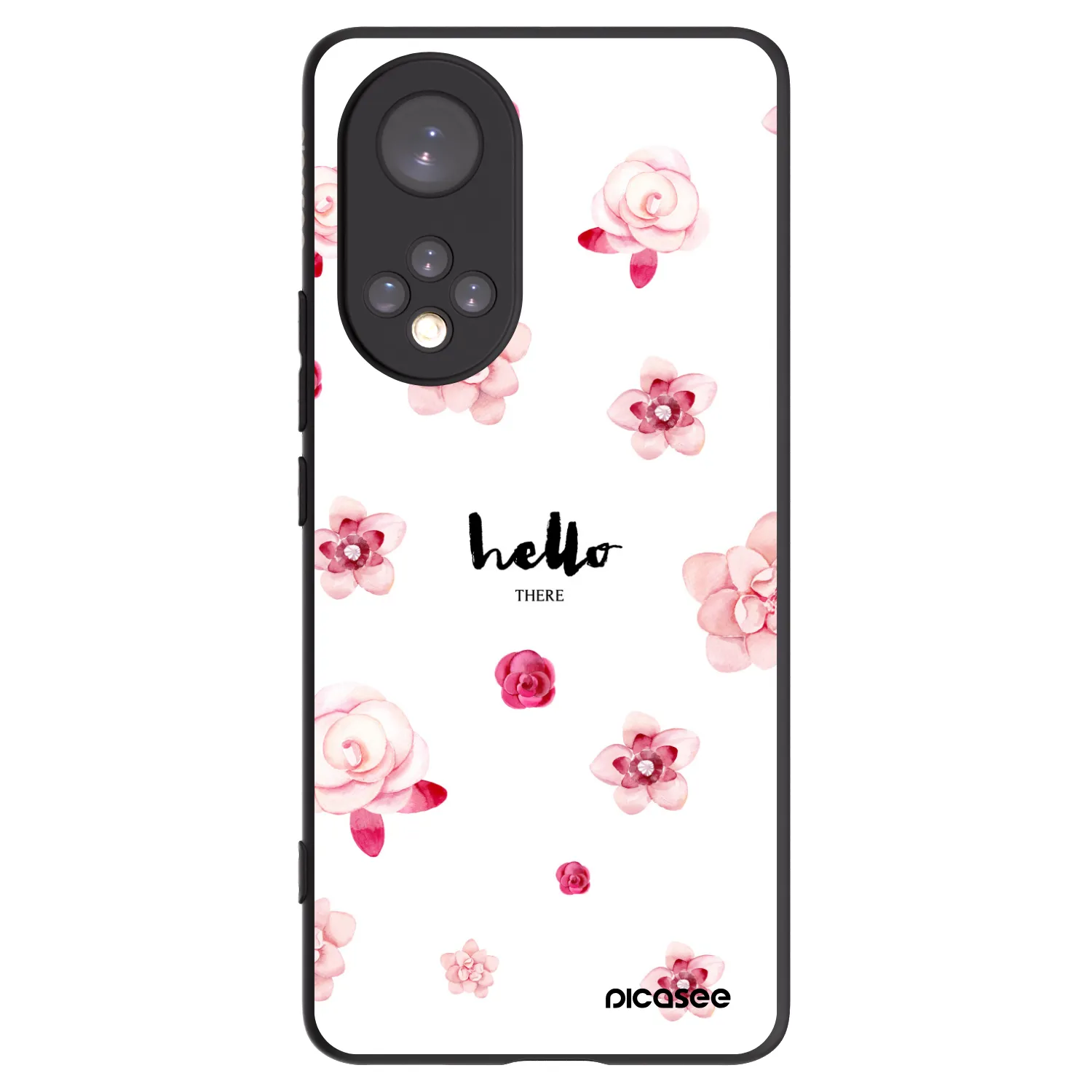 Picasee silikonový černý obal pro Honor 50 5G - Hello there