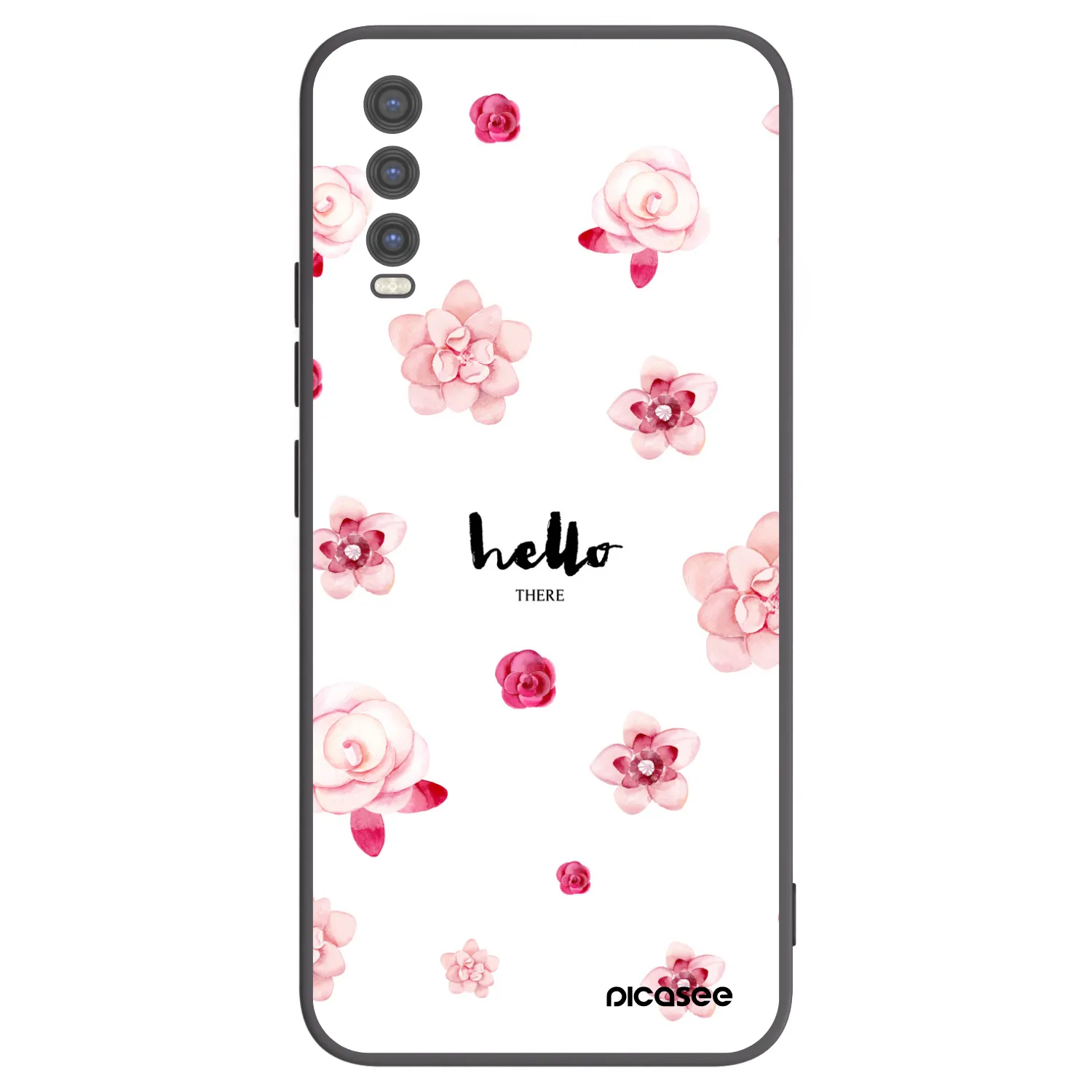 Picasee silikonový černý obal pro Vivo Y20s - Hello there