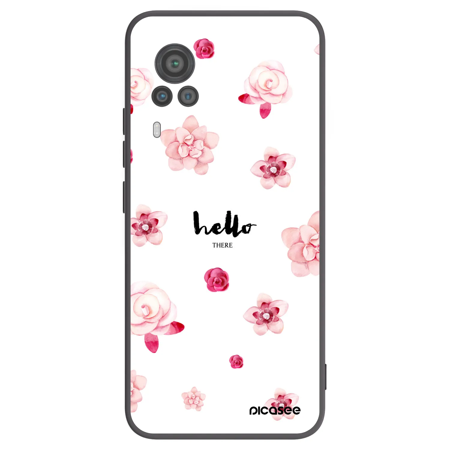 Picasee silikonový černý obal pro Vivo X60 Pro 5G - Hello there
