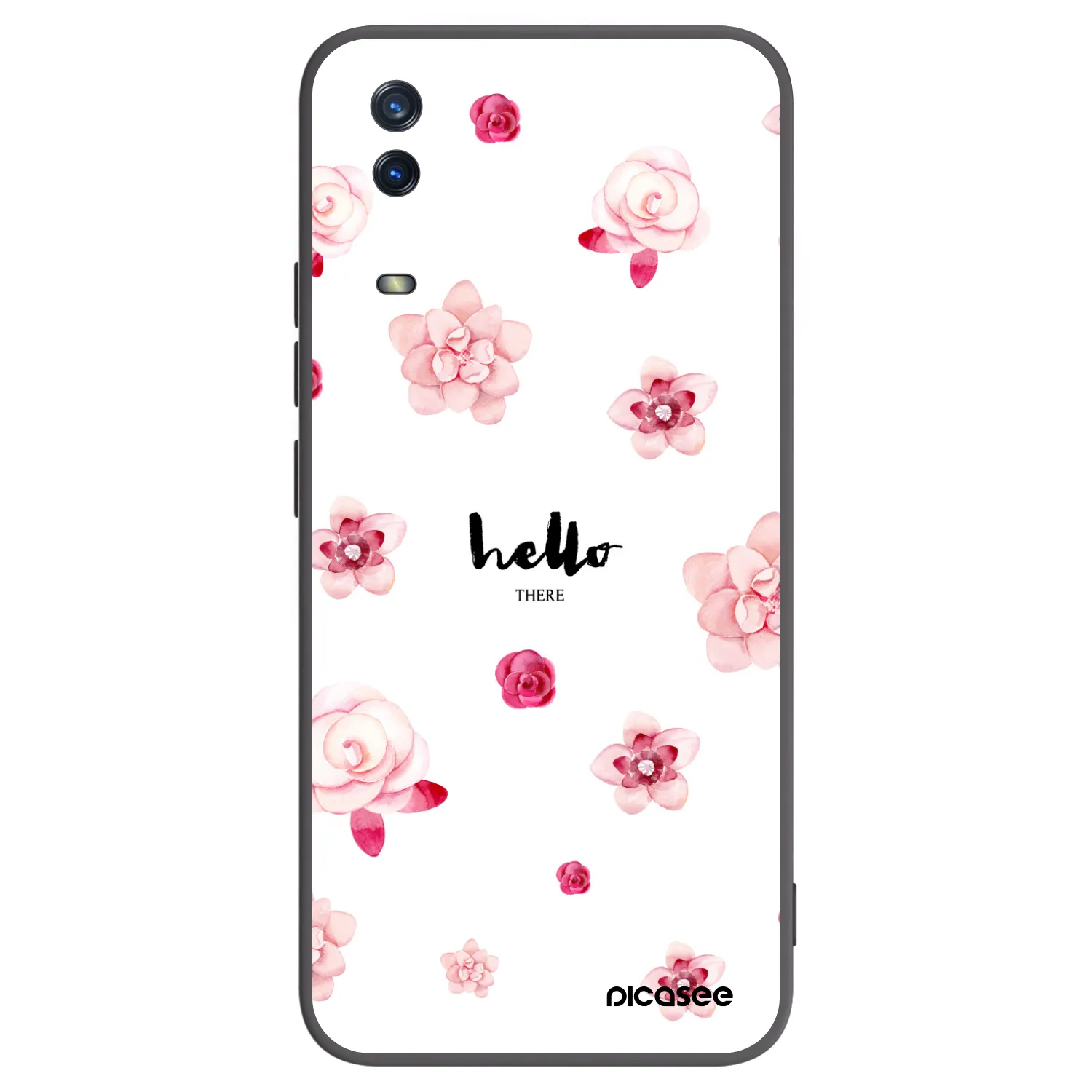Picasee silikonový černý obal pro Vivo Y11s - Hello there