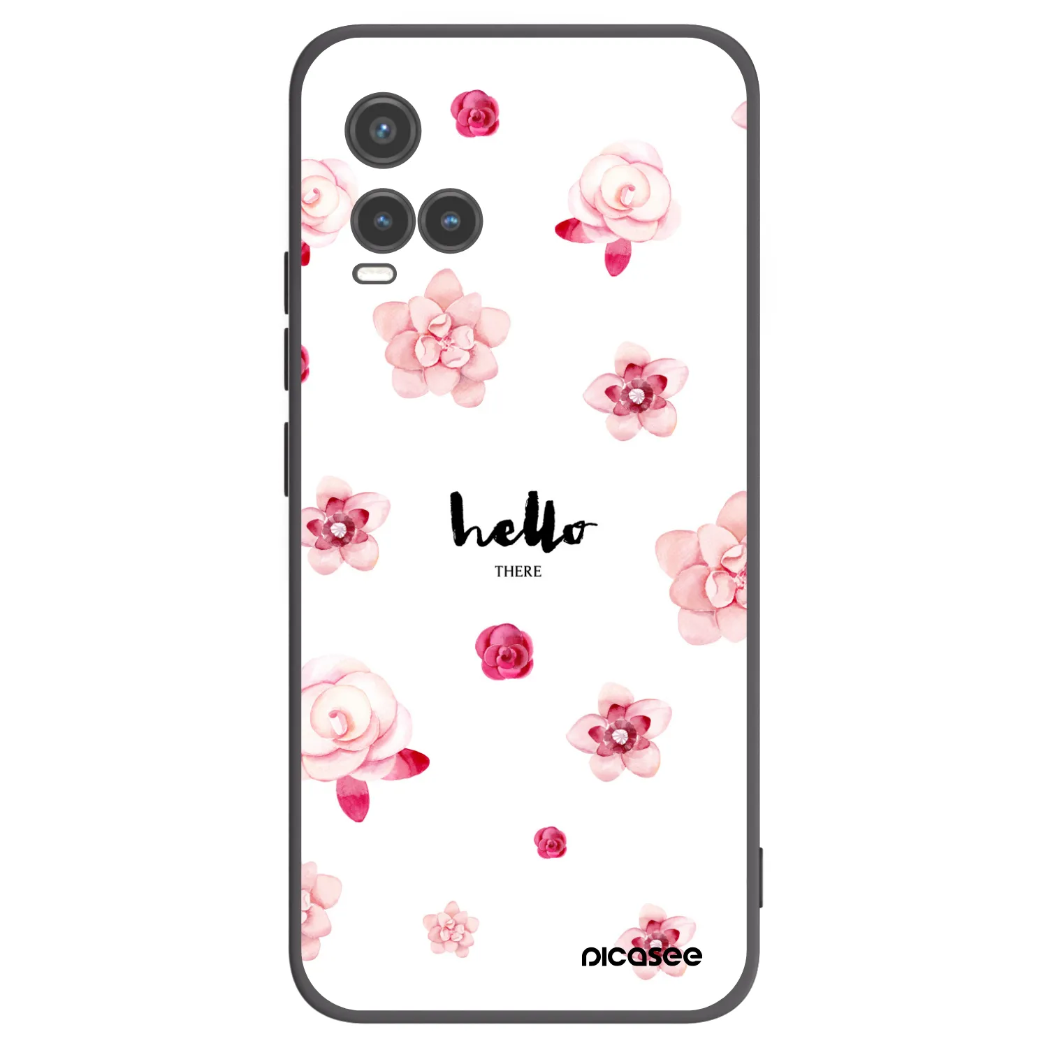 Picasee silikonový černý obal pro Vivo Y33s - Hello there