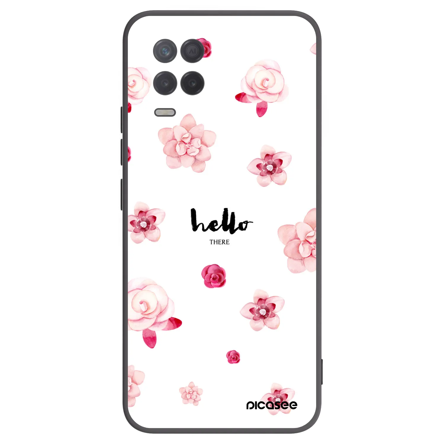 Picasee silikonový černý obal pro Realme 8 5G - Hello there