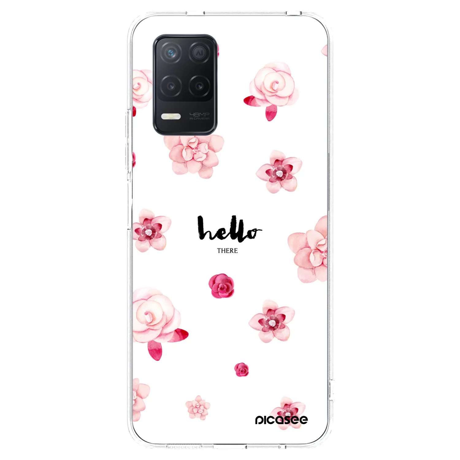 Picasee silikonový průhledný obal pro Realme 8 5G - Hello there
