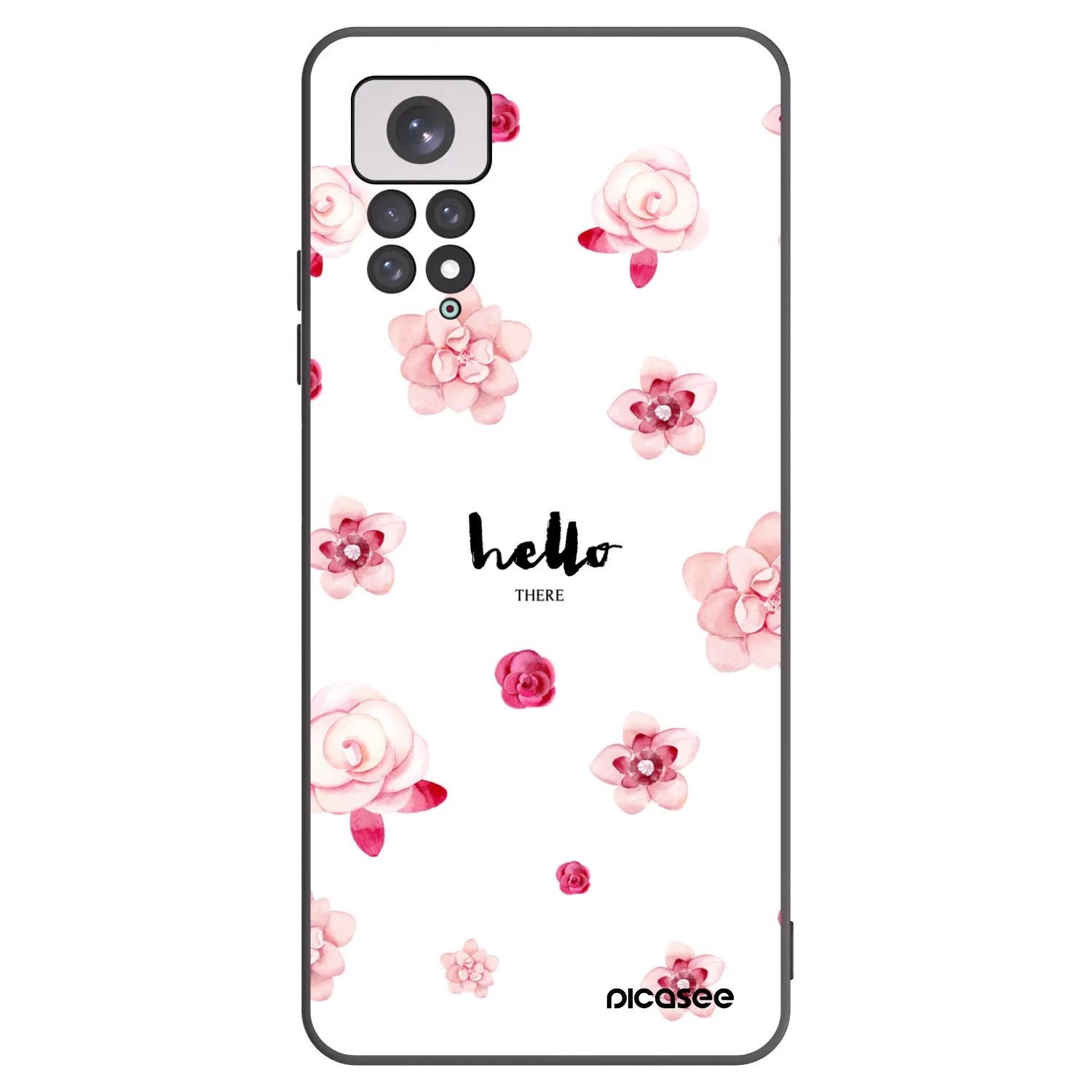 Picasee silikonový černý obal pro Xiaomi Redmi Note 11 - Hello there