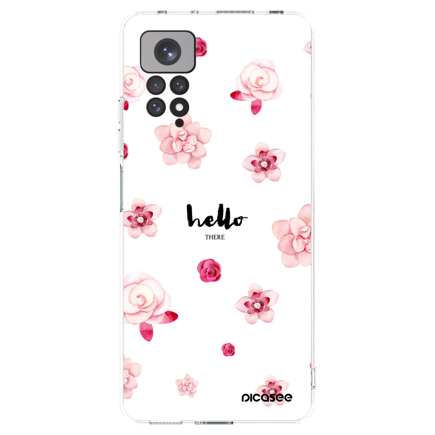 Picasee silikonový průhledný obal pro Xiaomi Redmi Note 11S 4G - Hello there