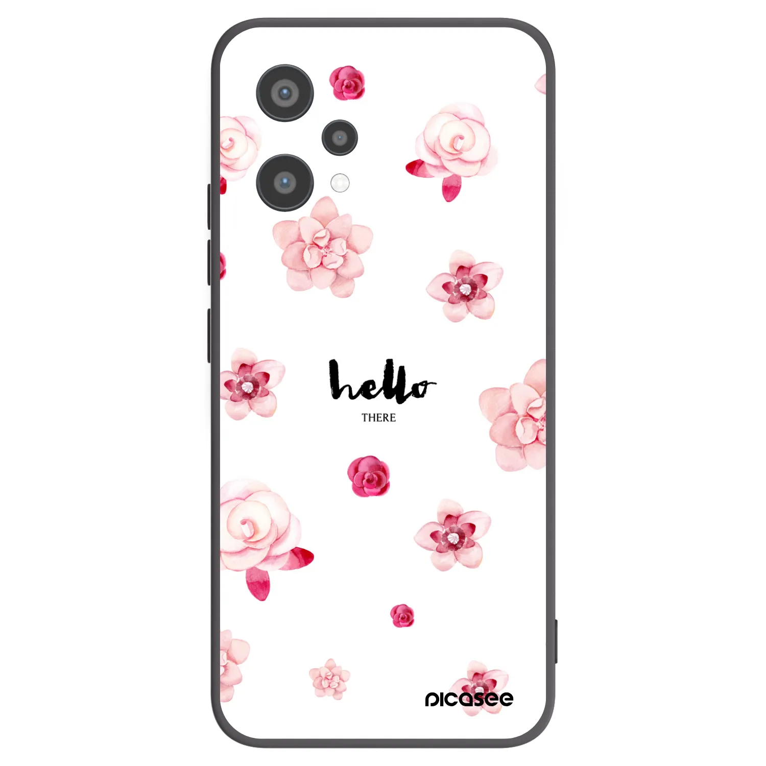 Picasee silikonový černý obal pro Realme 9 Pro 5G - Hello there