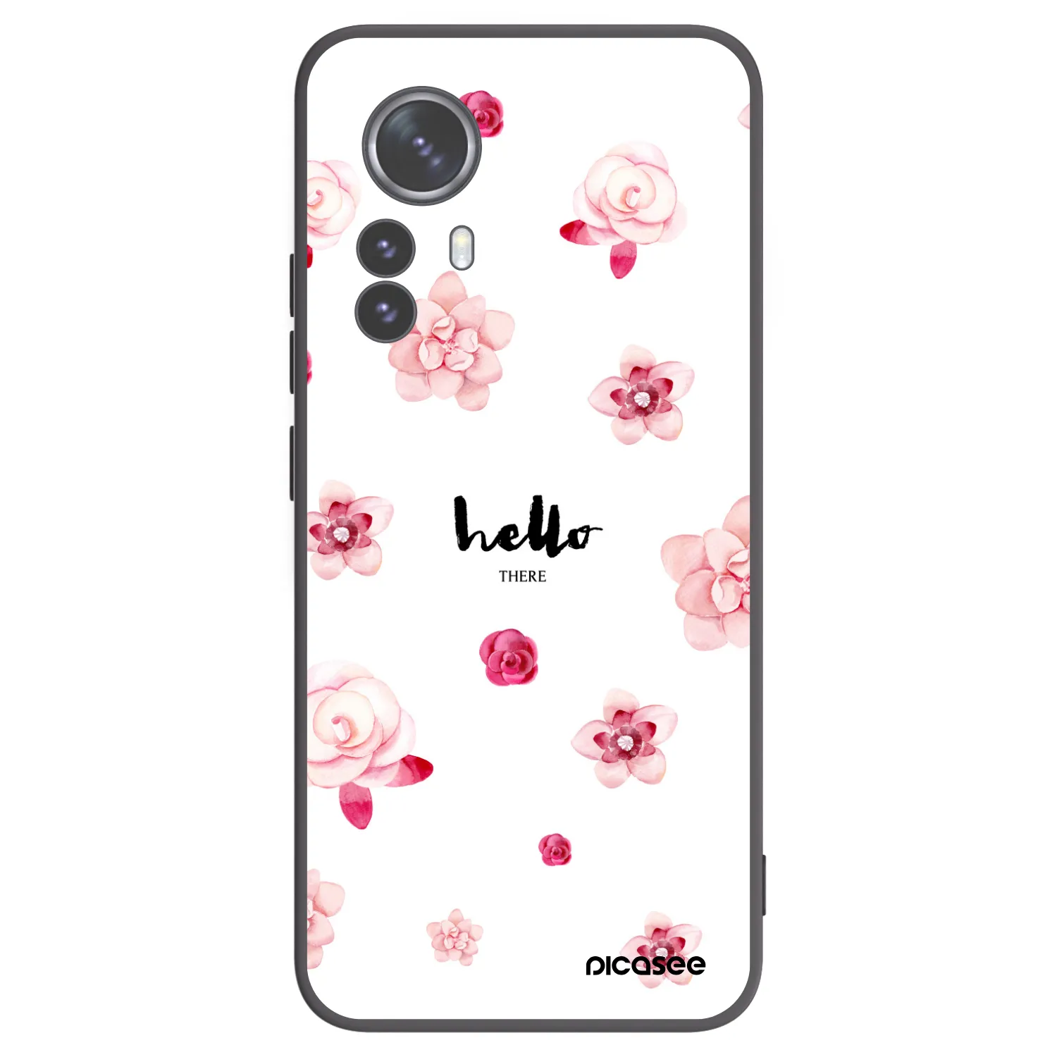 Picasee silikonový černý obal pro Xiaomi 12 Pro - Hello there