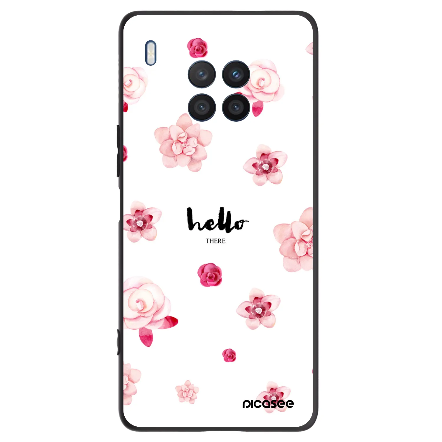 Picasee silikonový černý obal pro Honor 50 Lite - Hello there