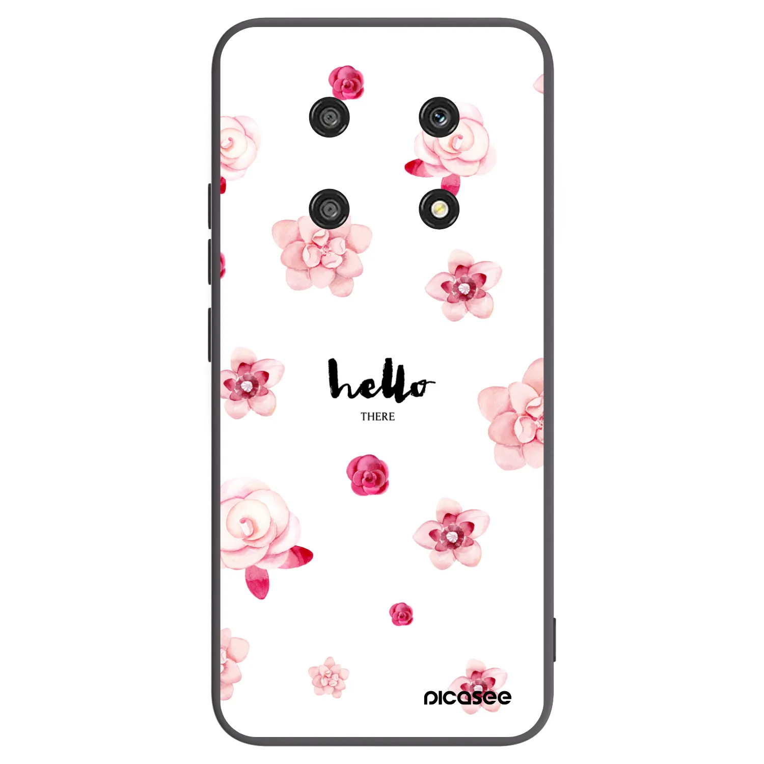 Picasee silikonový černý obal pro Honor Magic4 Lite 5G - Hello there