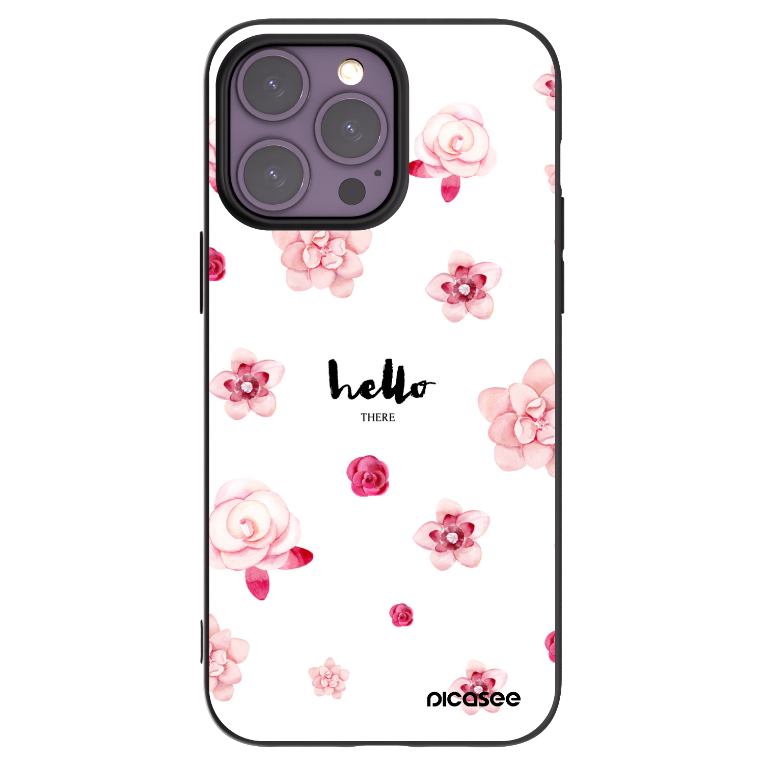 Picasee silikonový černý obal pro Apple iPhone 14 Pro Max - Hello there