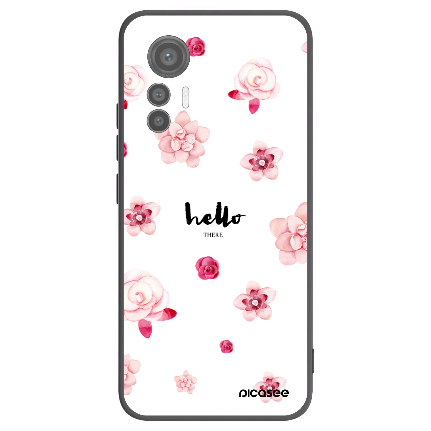 Picasee silikonový černý obal pro Xiaomi 12 Lite - Hello there