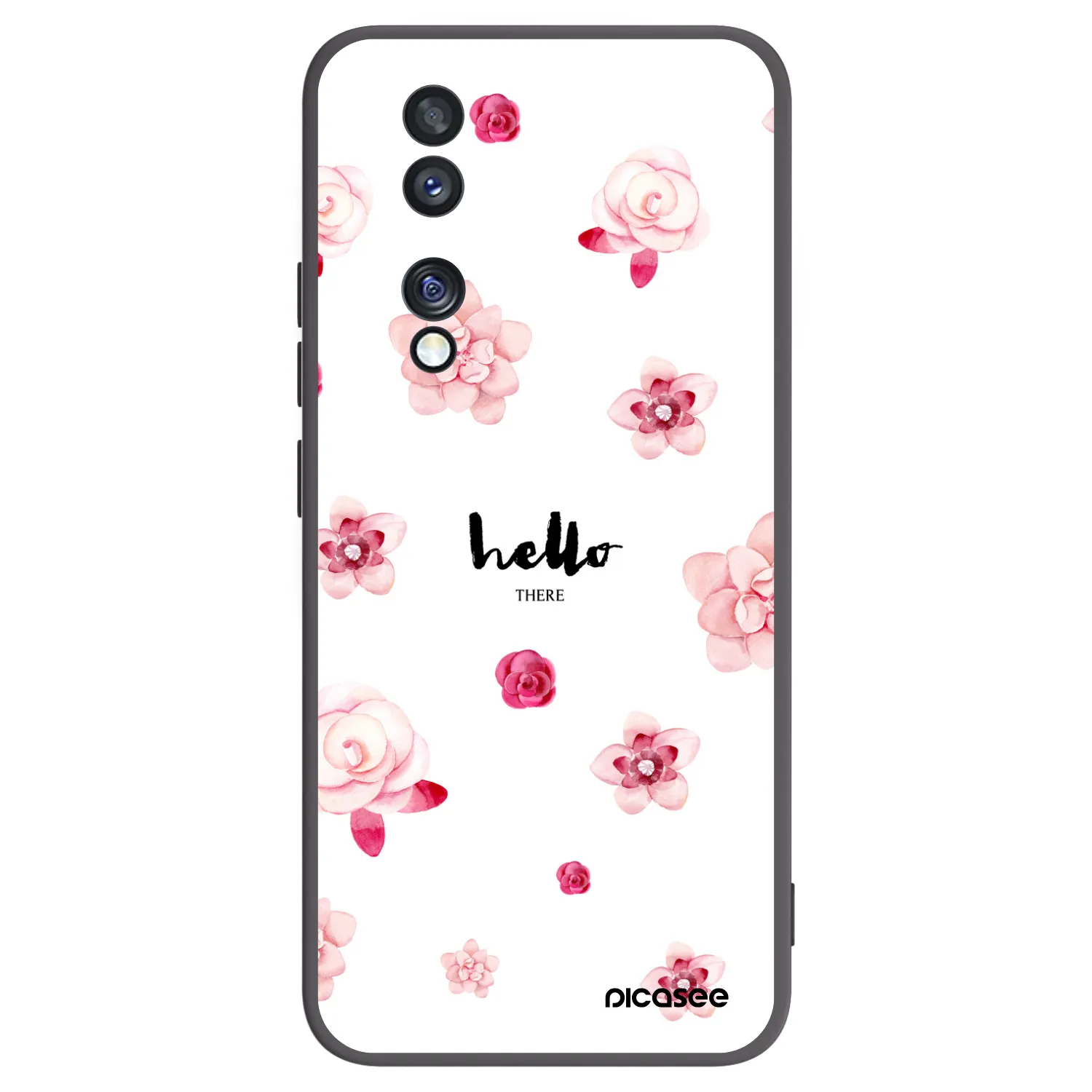 Picasee silikonový černý obal pro Honor 70 - Hello there