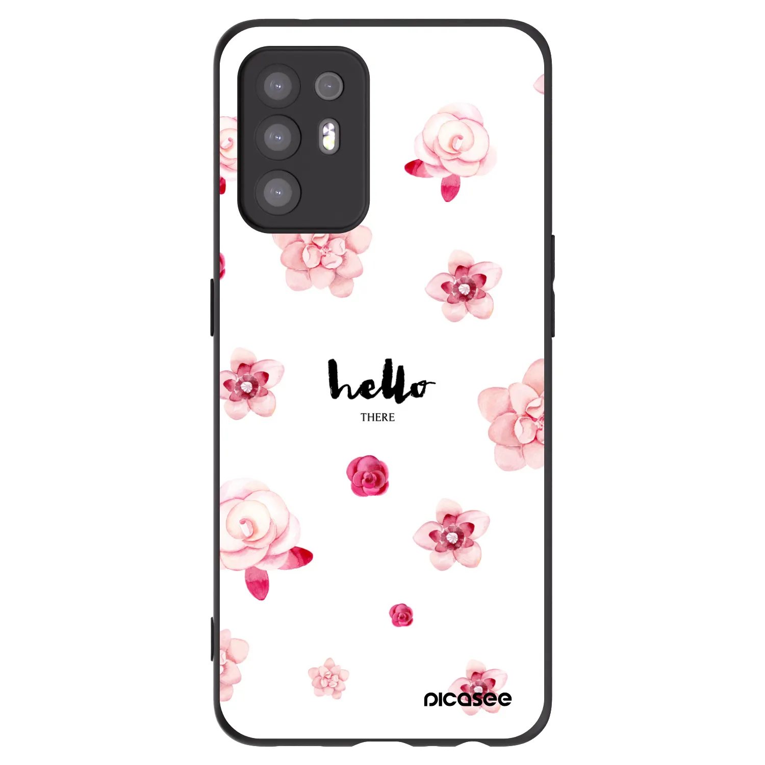 Picasee silikonový černý obal pro OPPO A94 5G - Hello there