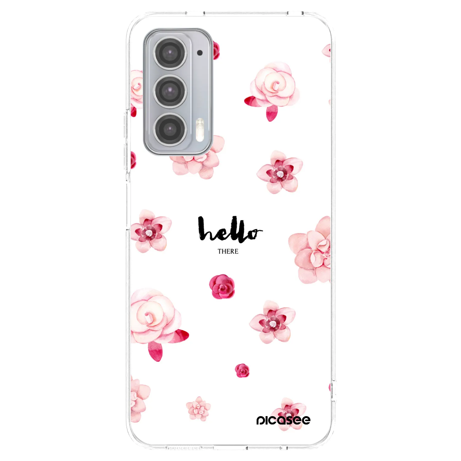 Picasee silikonový průhledný obal pro Motorola Edge 20 - Hello there