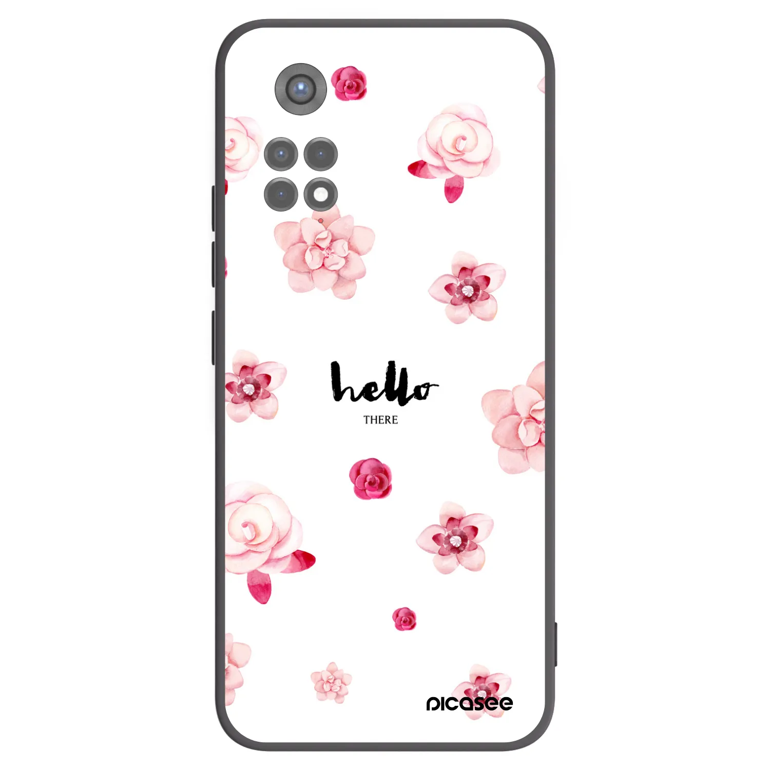 Picasee silikonový černý obal pro Xiaomi Redmi Note 11S 5G - Hello there