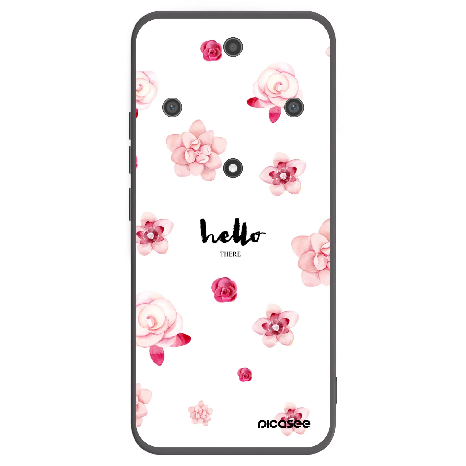 Picasee silikonový černý obal pro Honor Magic5 Lite 5G - Hello there