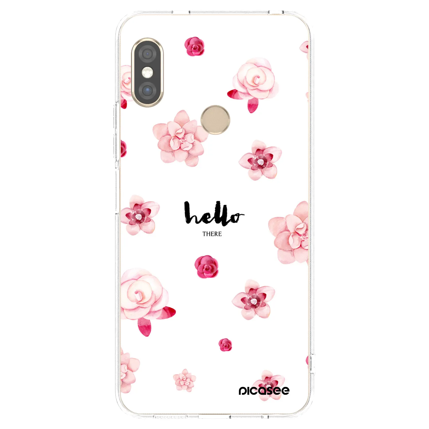 Picasee silikonový průhledný obal pro Xiaomi Redmi Note 5 Global - Hello there