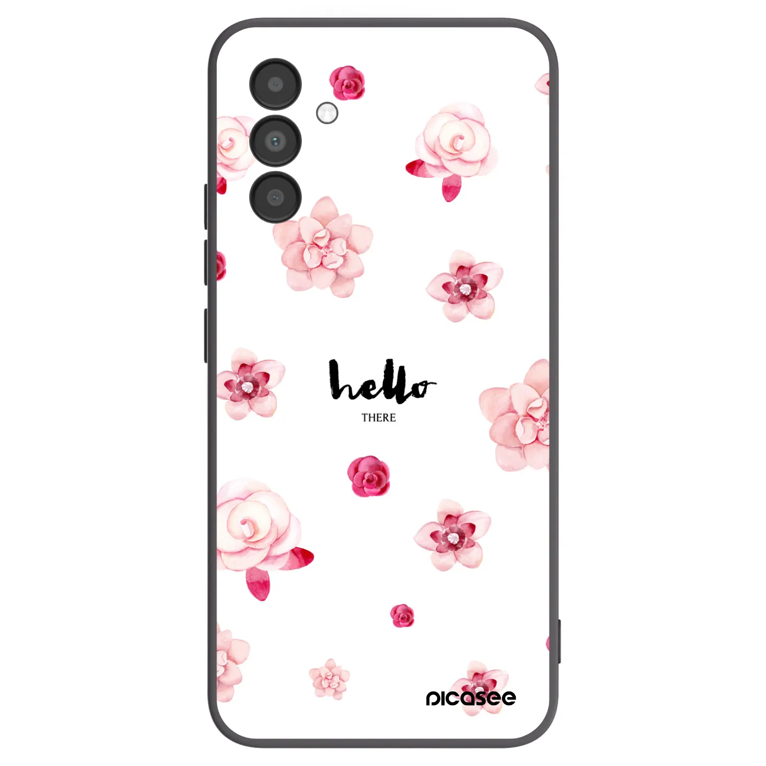Picasee silikonový černý obal pro Samsung Galaxy A04s A047F - Hello there
