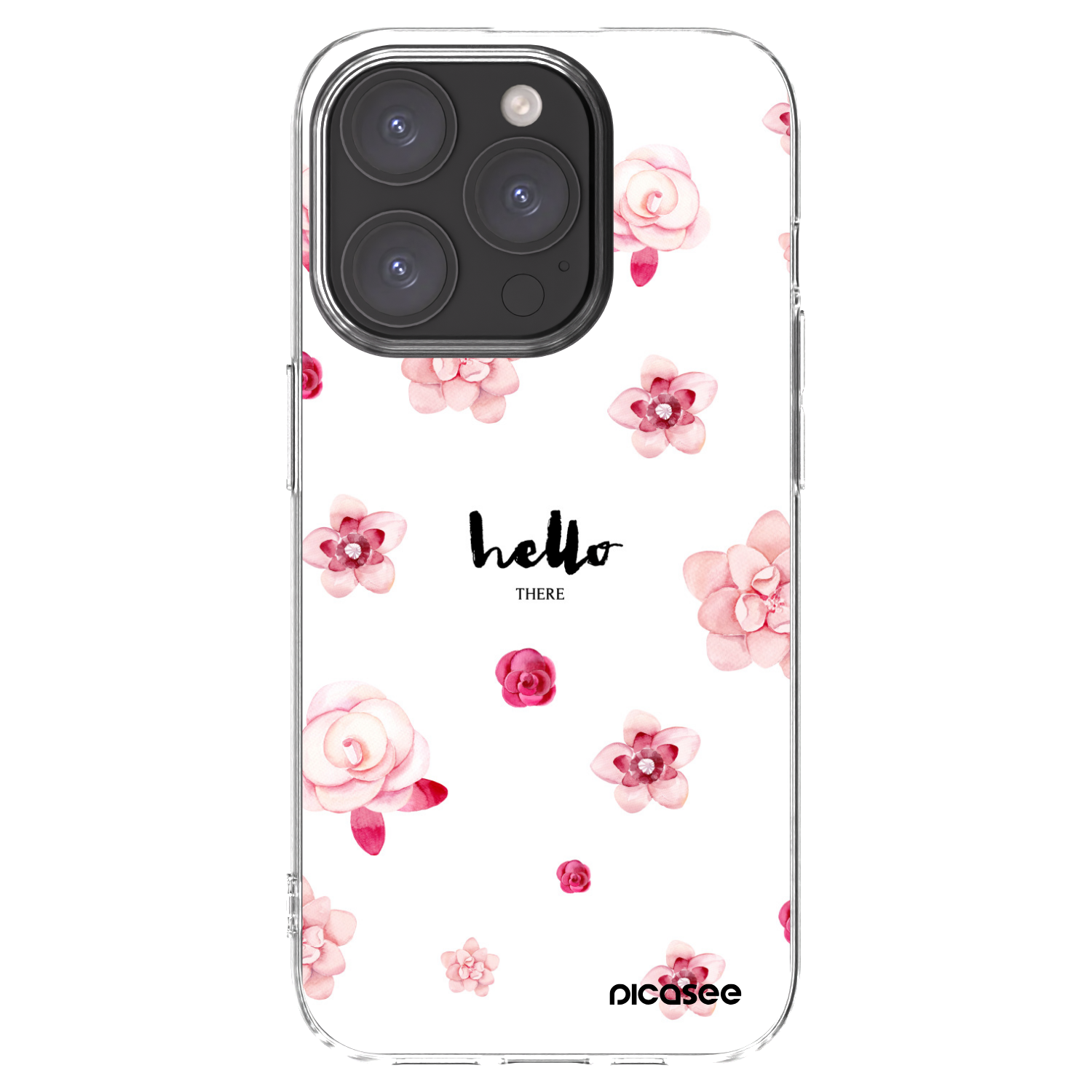 Picasee silikonový průhledný obal pro Apple iPhone 15 Pro - Hello there