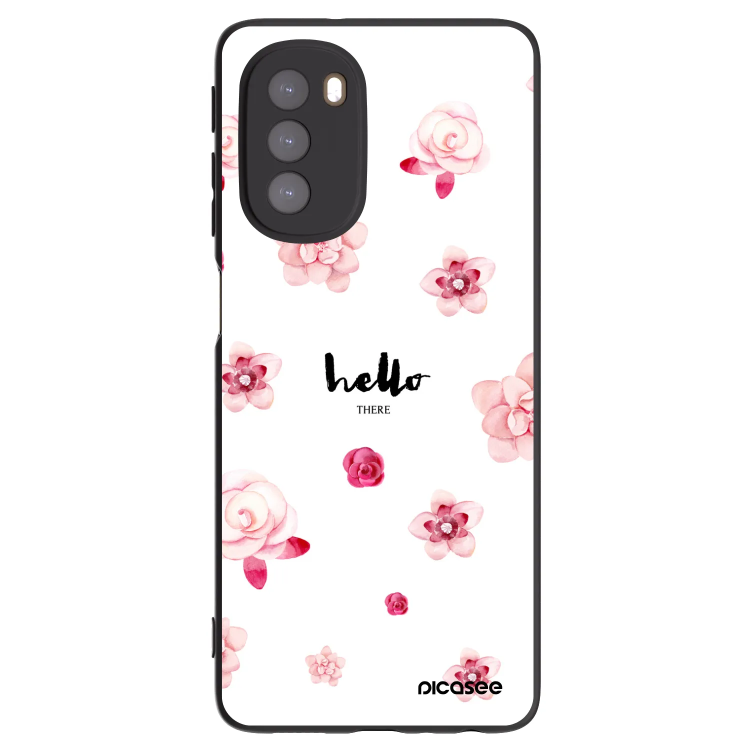 Picasee silikonový černý obal pro Motorola Moto G51 - Hello there