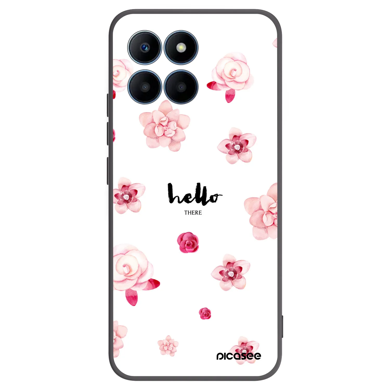 Picasee silikonový černý obal pro Honor 70 Lite - Hello there