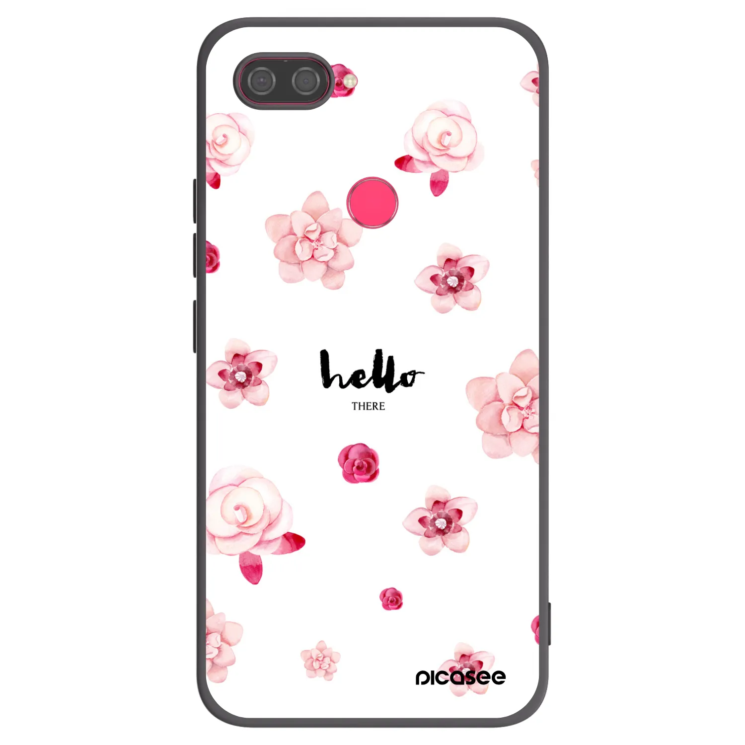 Picasee silikonový černý obal pro Xiaomi Mi 8 Lite - Hello there