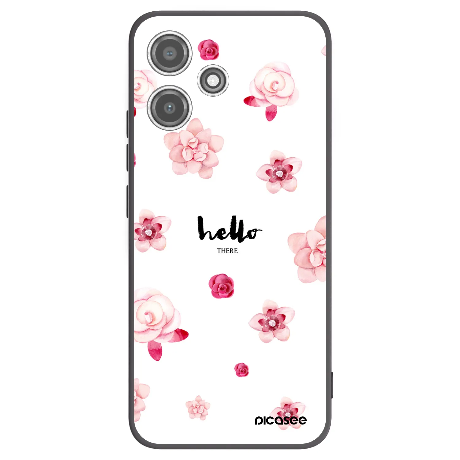 Picasee silikonový černý obal pro Xiaomi Redmi 12 5G - Hello there