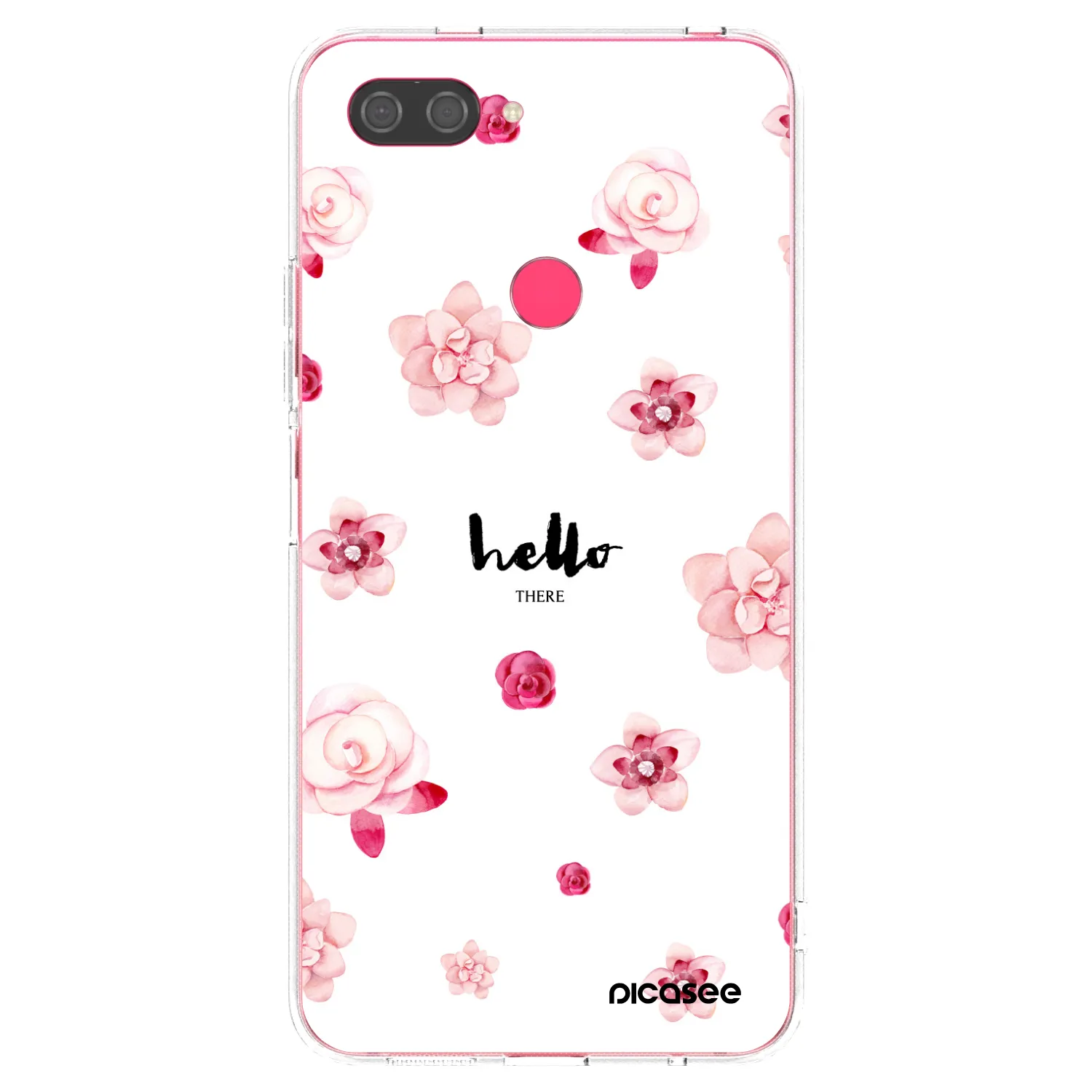Picasee silikonový průhledný obal pro Xiaomi Mi 8 Lite - Hello there