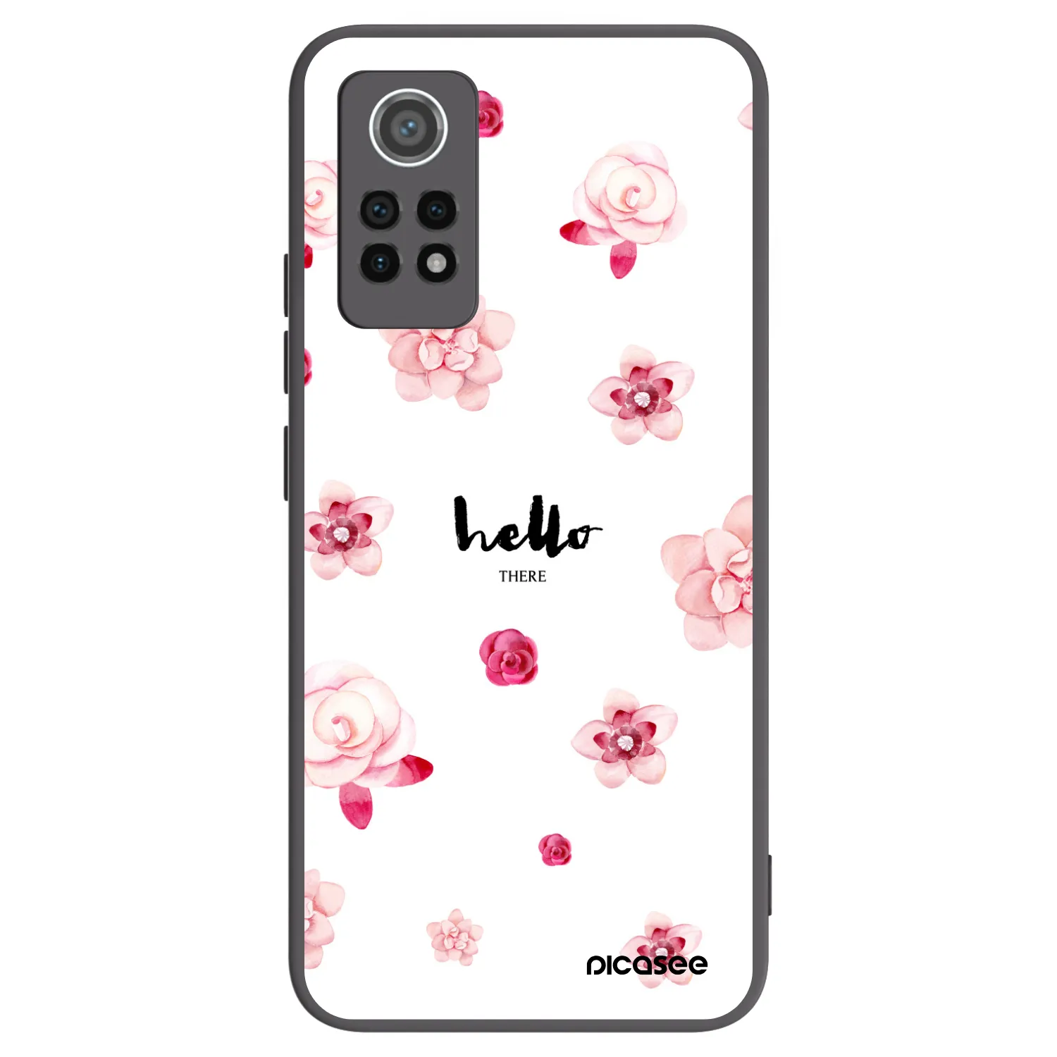 Picasee silikonový černý obal pro Xiaomi Redmi Note 12 Pro 4G - Hello there