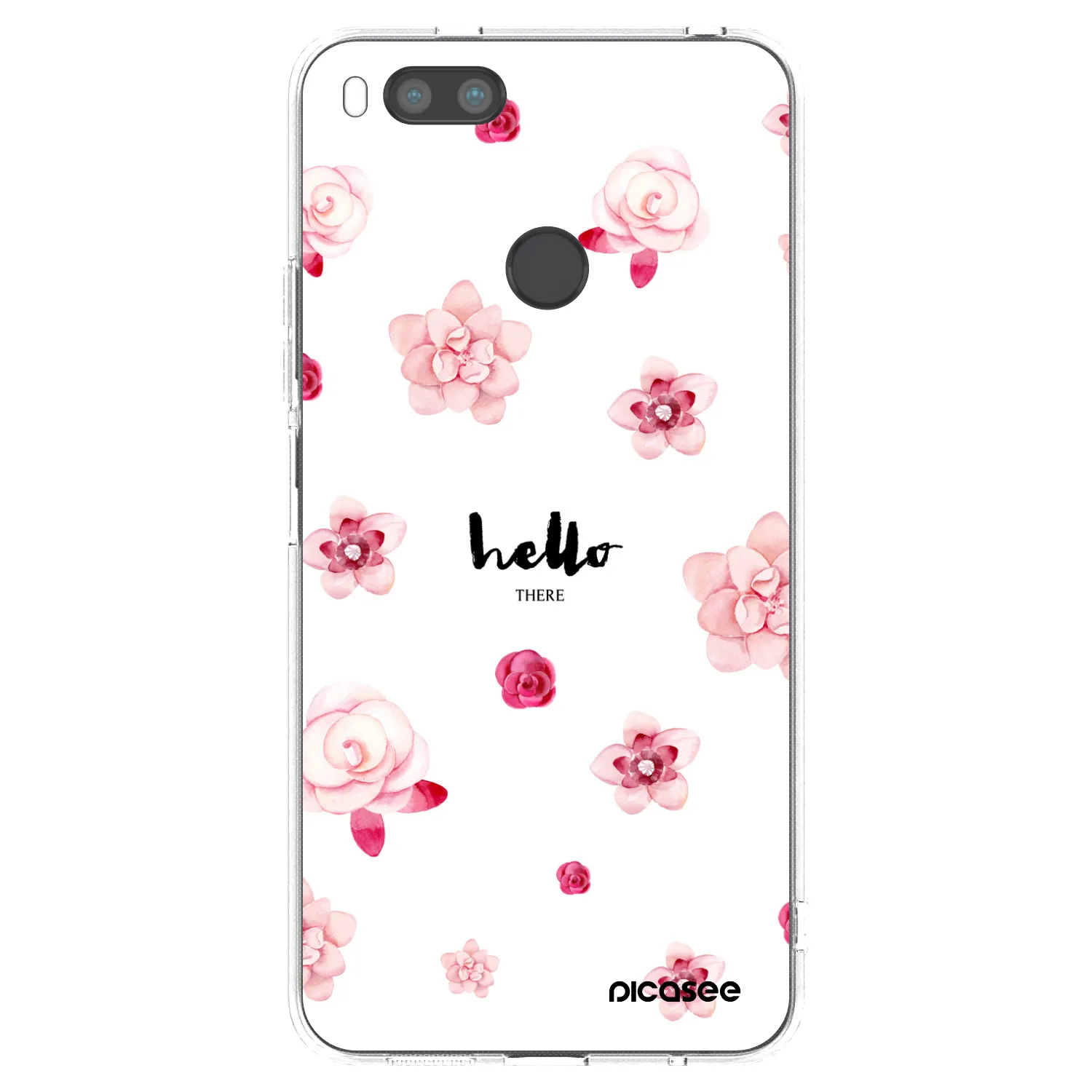 Picasee silikonový průhledný obal pro Xiaomi Mi A1 Global - Hello there