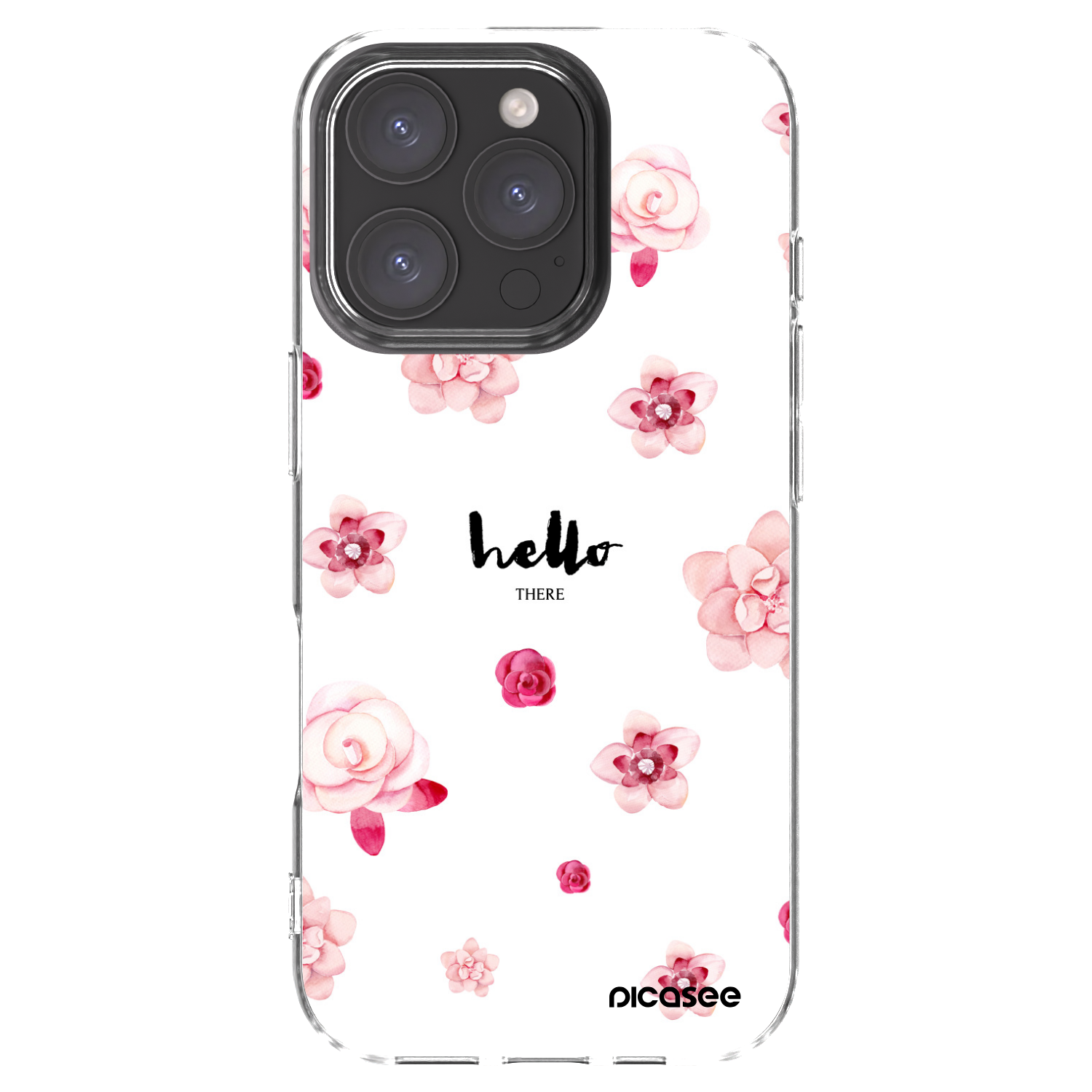 Picasee silikonový průhledný obal pro Apple iPhone 16 Pro - Hello there