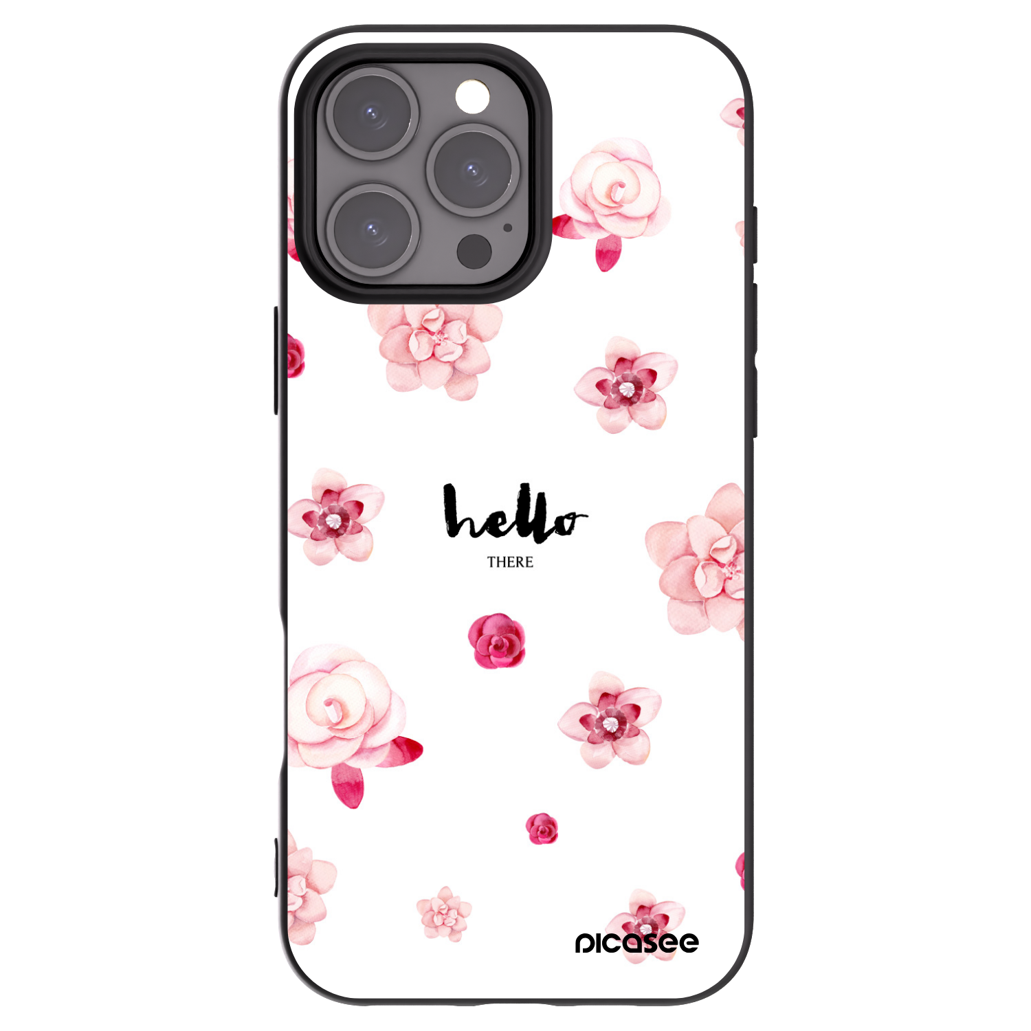 Picasee silikonový černý obal pro Apple iPhone 16 Pro Max - Hello there