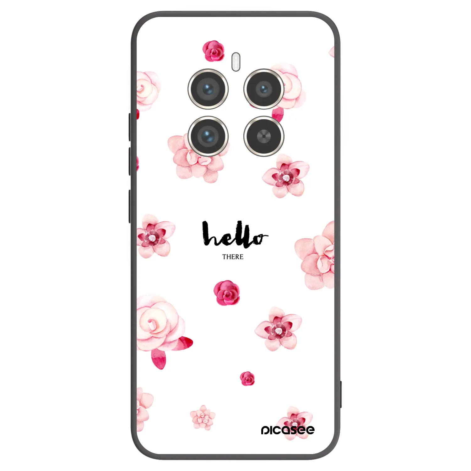 Picasee silikonový černý obal pro Realme 12 Pro 5G - Hello there
