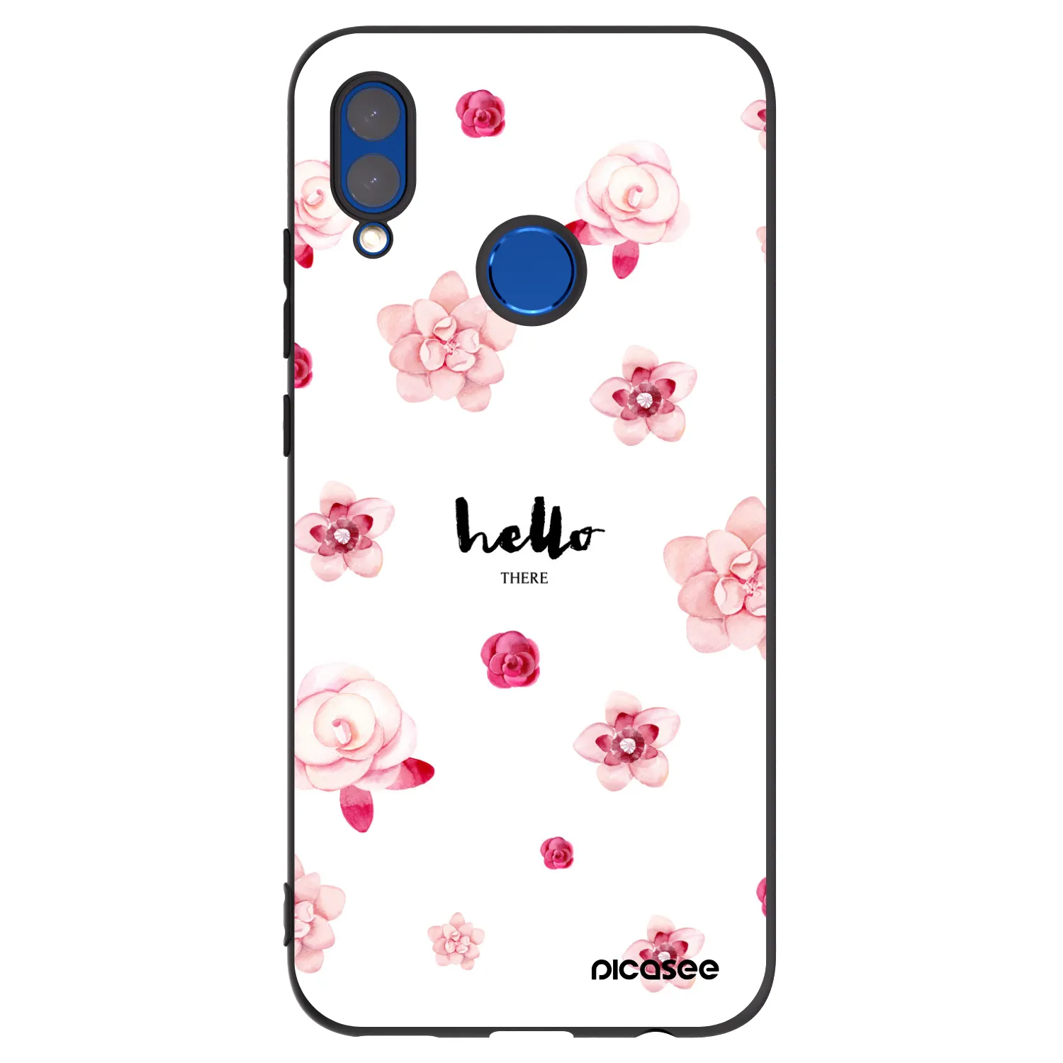 Picasee silikonový černý obal pro Honor 10 Lite - Hello there