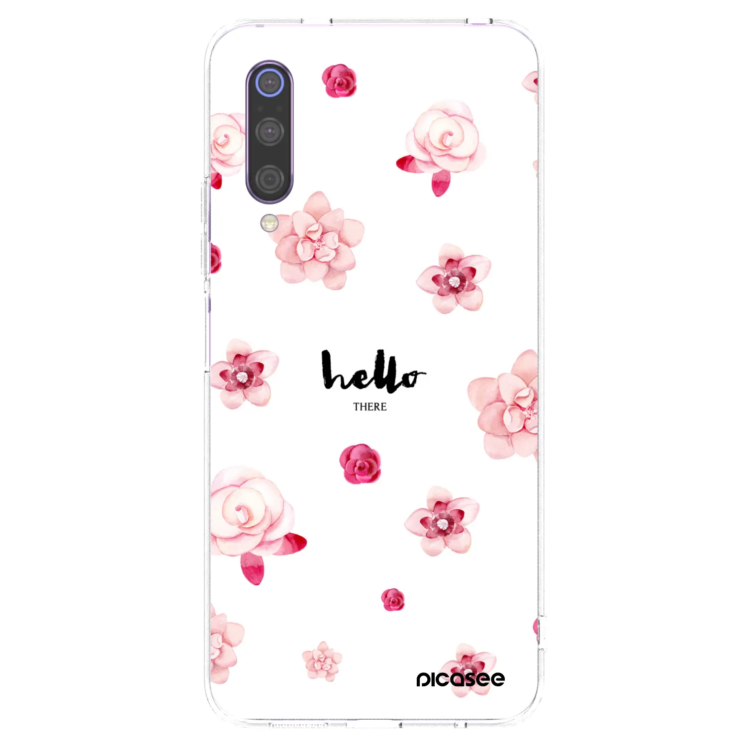 Picasee silikonový průhledný obal pro Xiaomi Mi 9 - Hello there