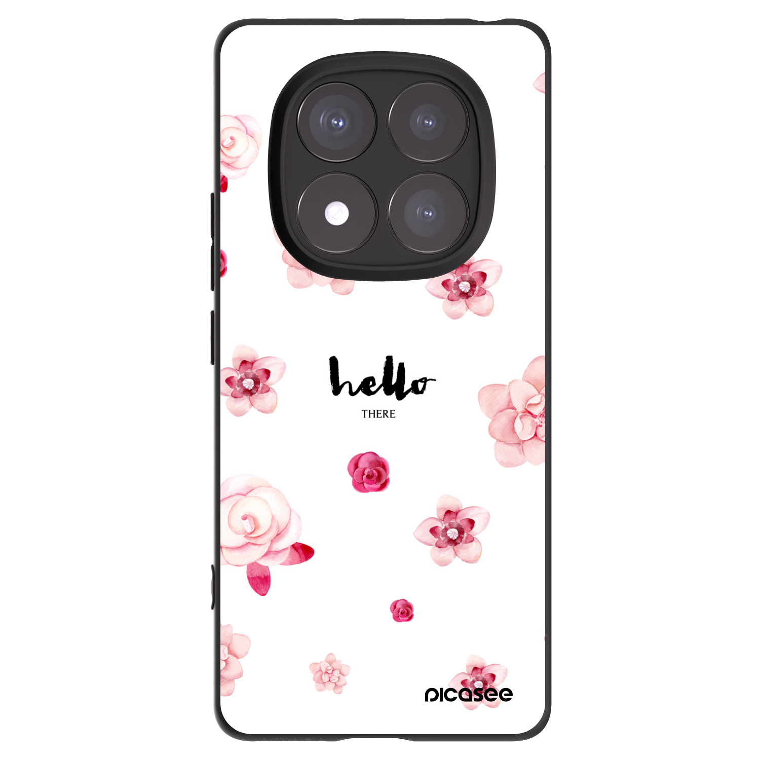 Picasee silikonový černý obal pro Xiaomi Redmi Note 14 Pro 5G - Hello there