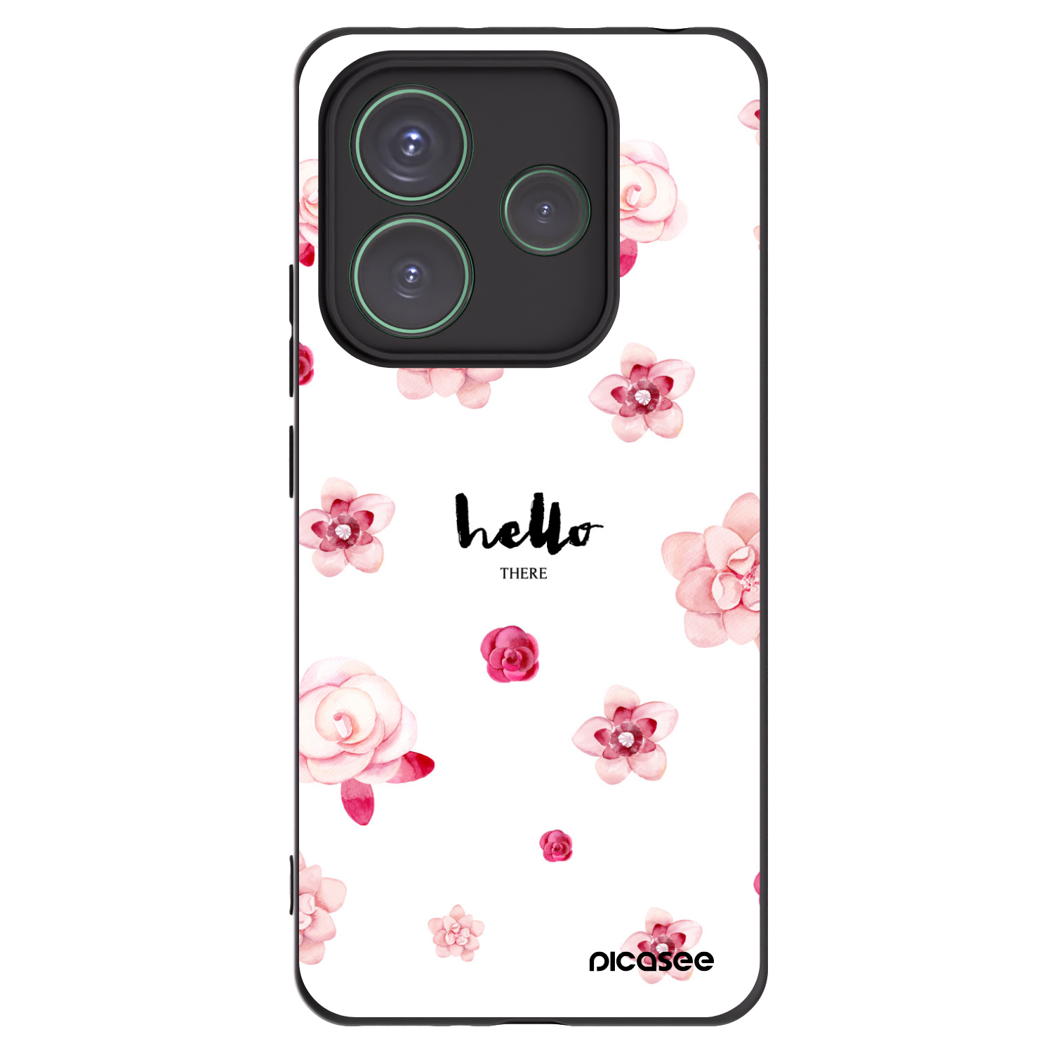 Picasee silikonový černý obal pro Xiaomi Redmi Note 14 5G - Hello there