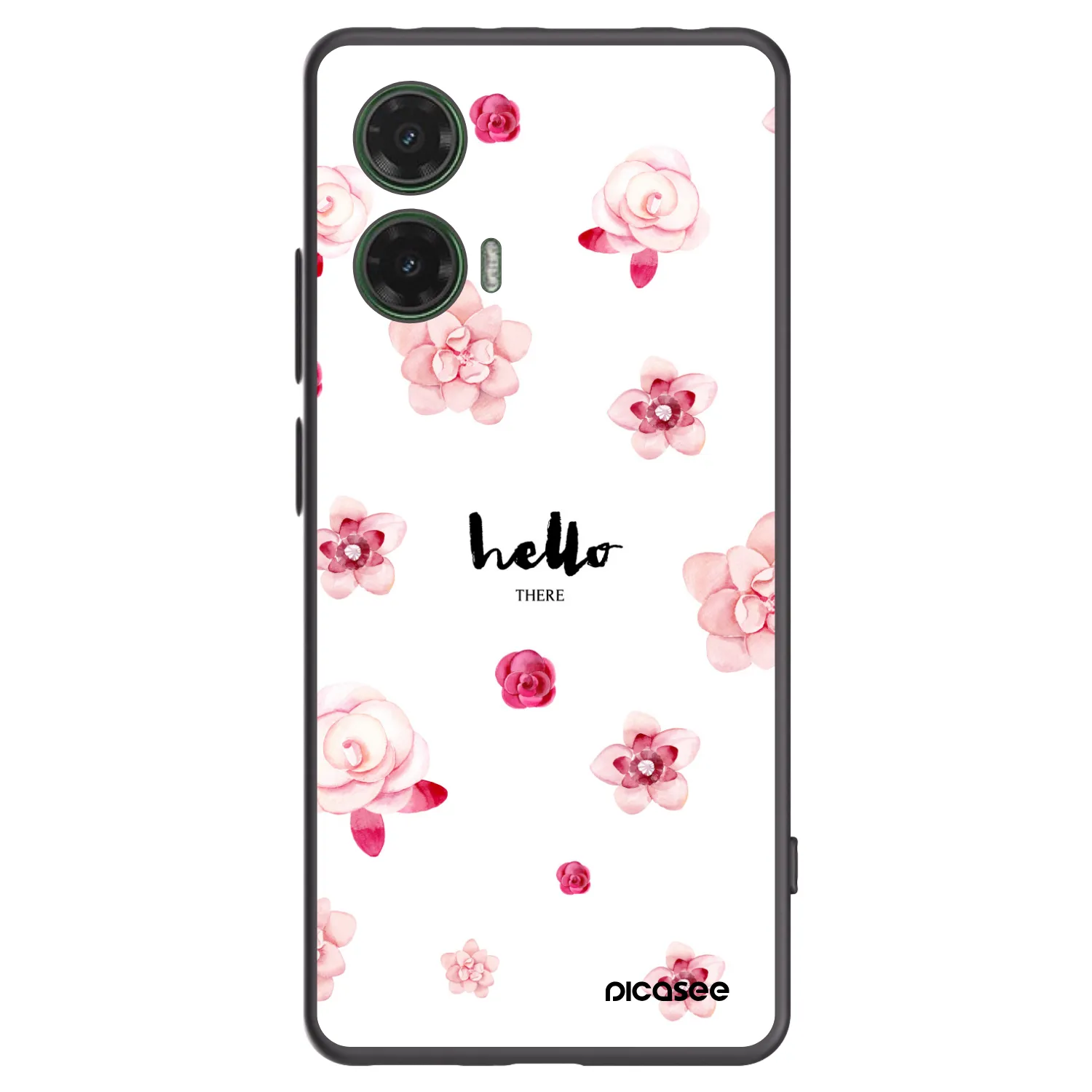 Picasee silikonový černý obal pro Motorola Moto G35 5G - Hello there