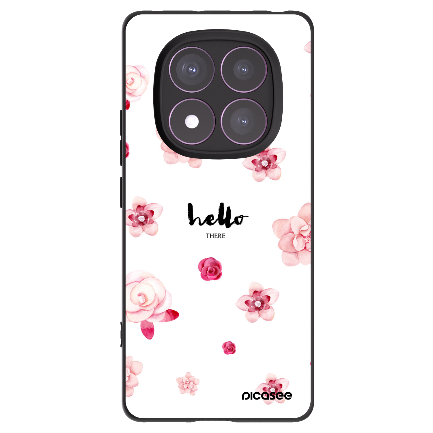 Picasee silikonový černý obal pro Xiaomi Redmi Note 14 Pro 4G - Hello there