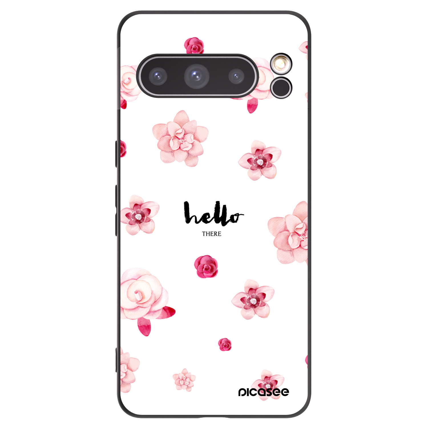 Picasee silikonový černý obal pro Google Pixel 8 Pro - Hello there