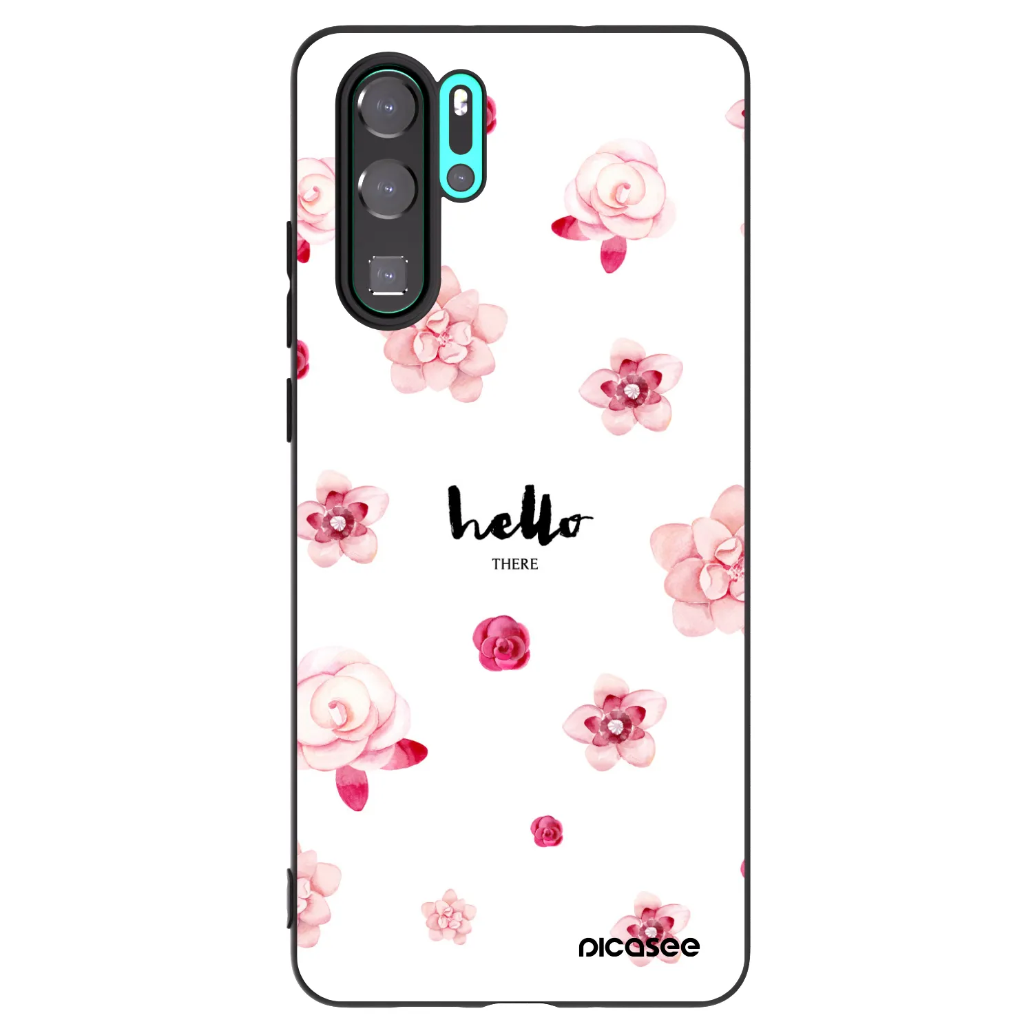 Picasee silikonový černý obal pro Huawei P30 Pro - Hello there