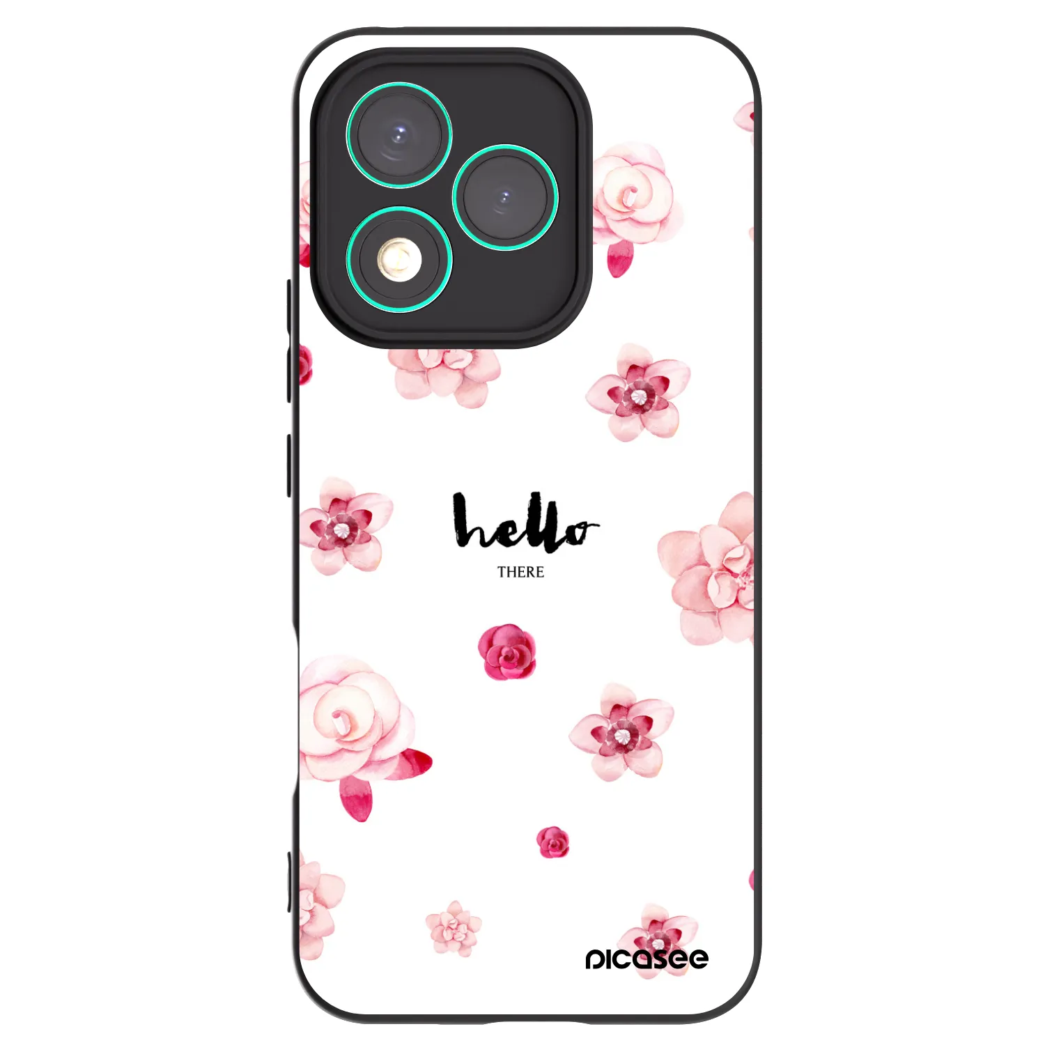 Picasee silikonový černý obal pro Honor 400 Lite 5G - Hello there