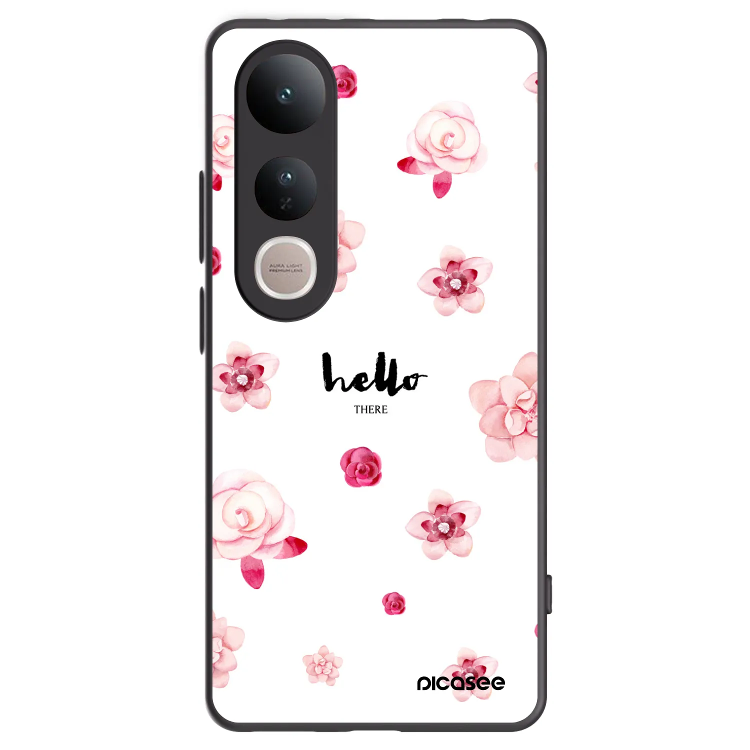 Picasee silikonový černý obal pro Vivo V50 Lite 5G - Hello there