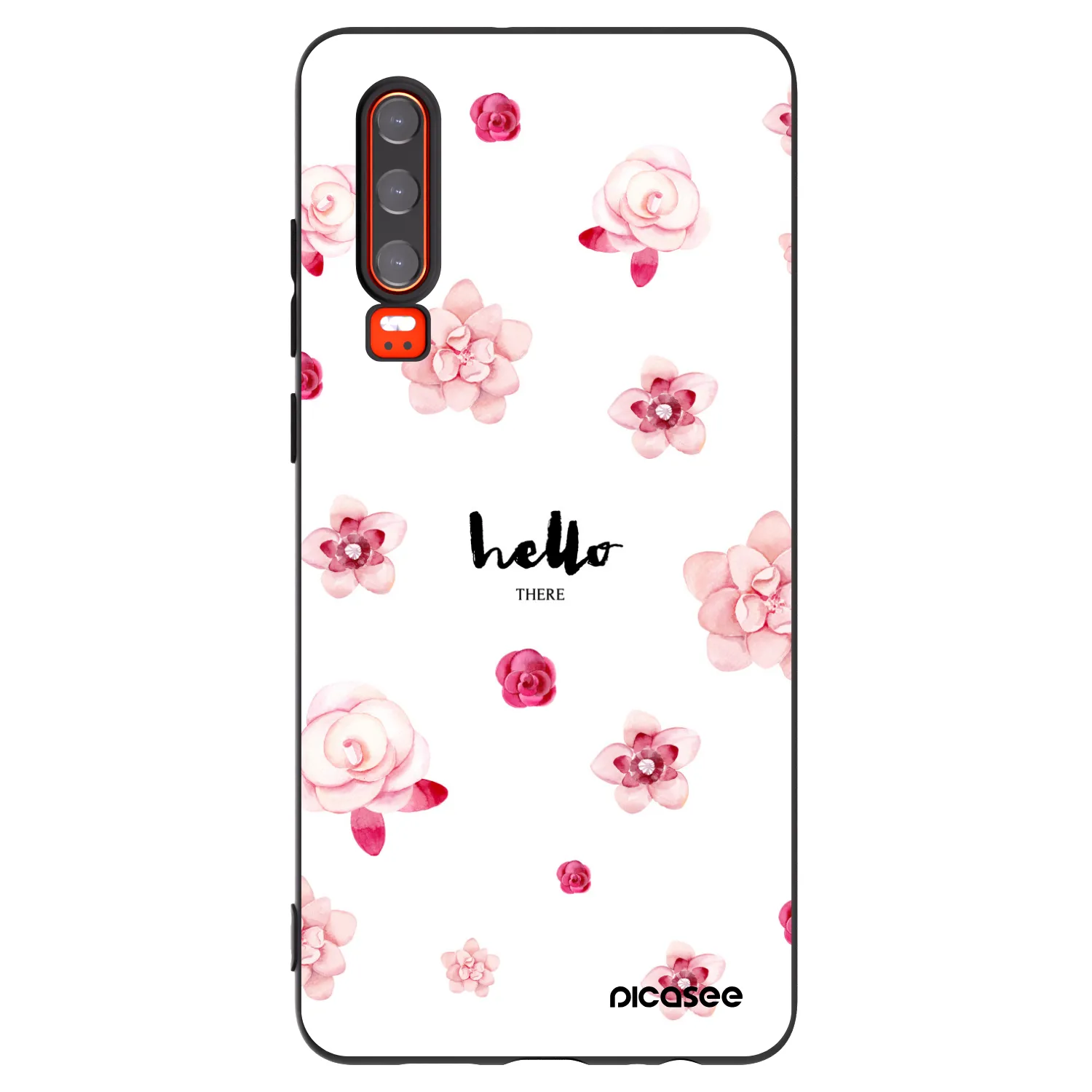Picasee silikonový černý obal pro Huawei P30 - Hello there