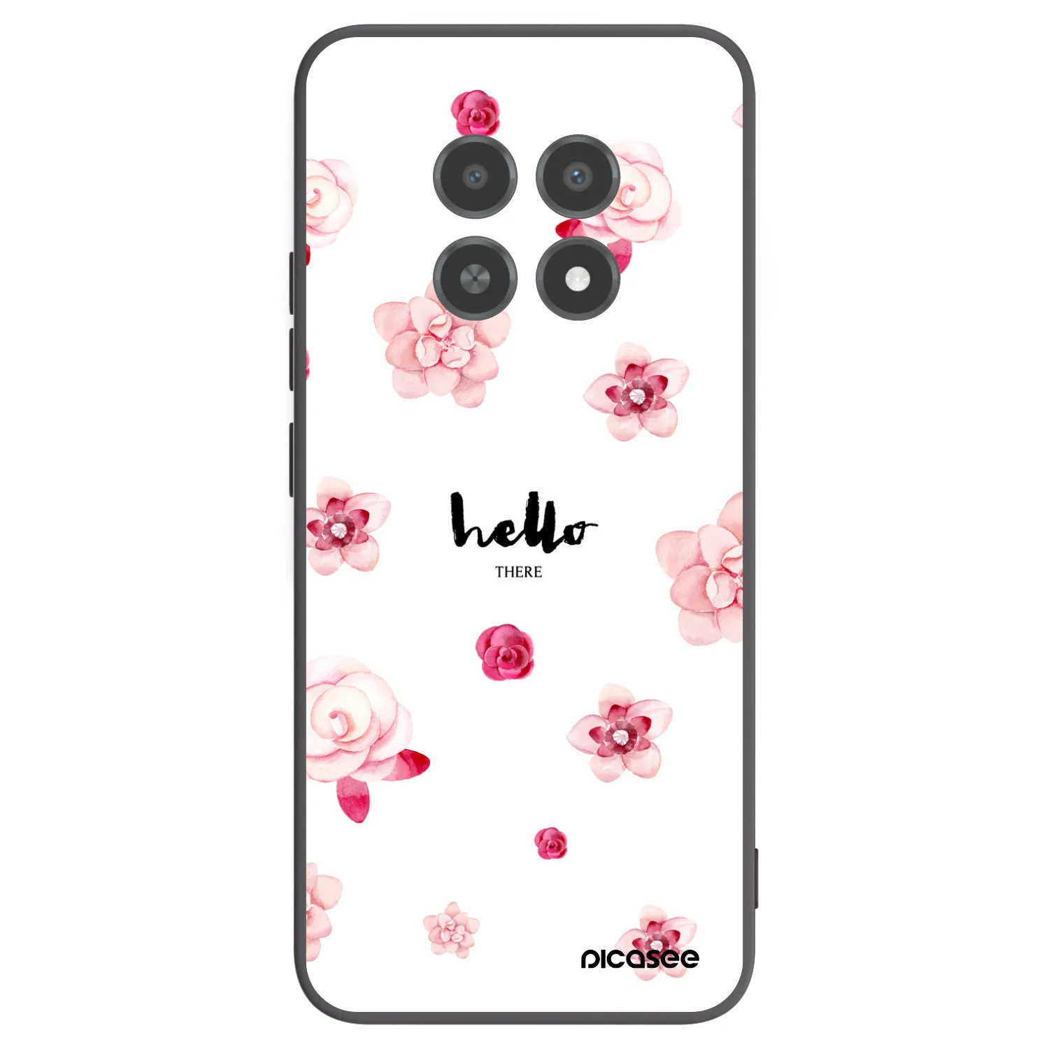 Picasee silikonový černý obal pro Realme 12X - Hello there